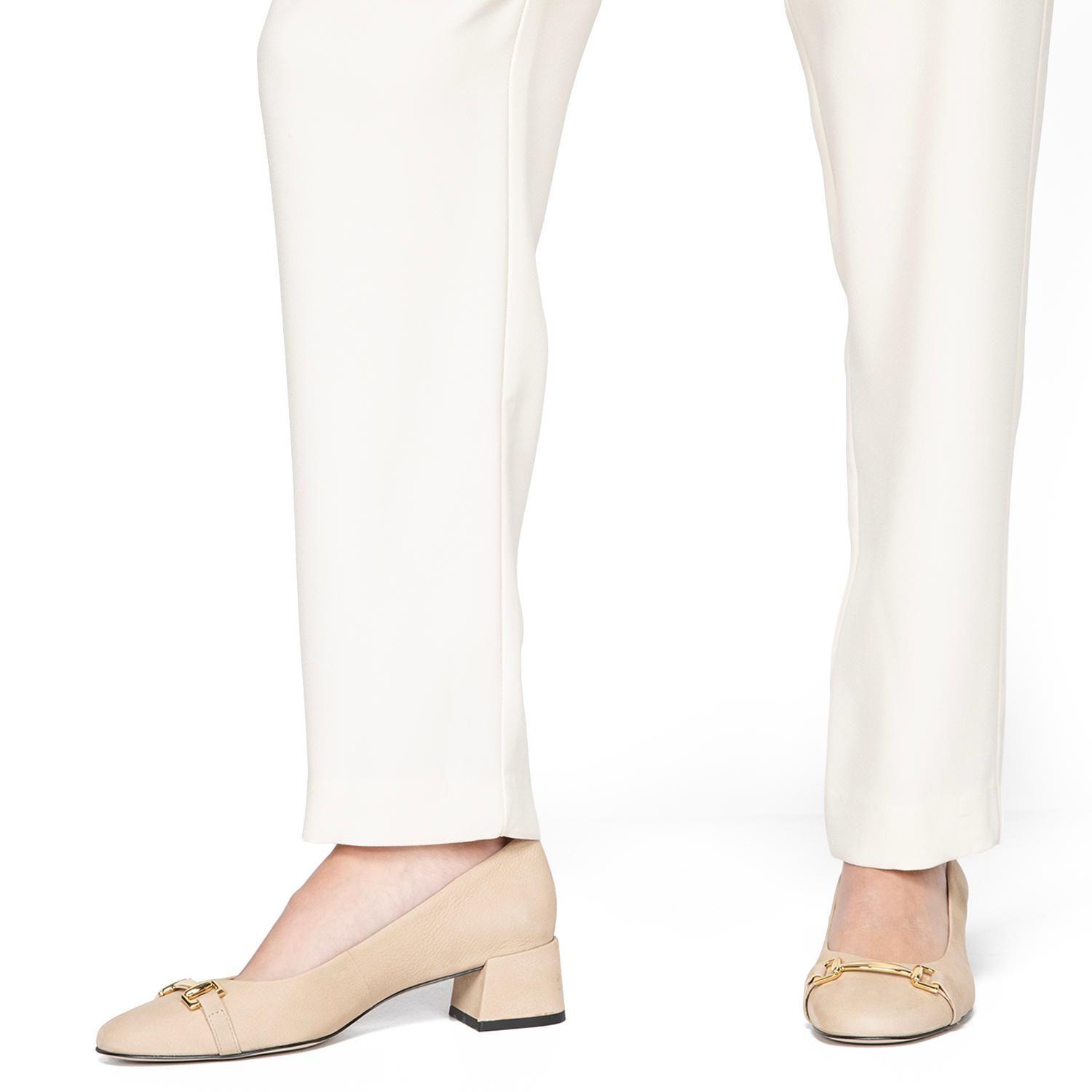 Zapato de cuero mujer Gacel beige Elli 0661201-1