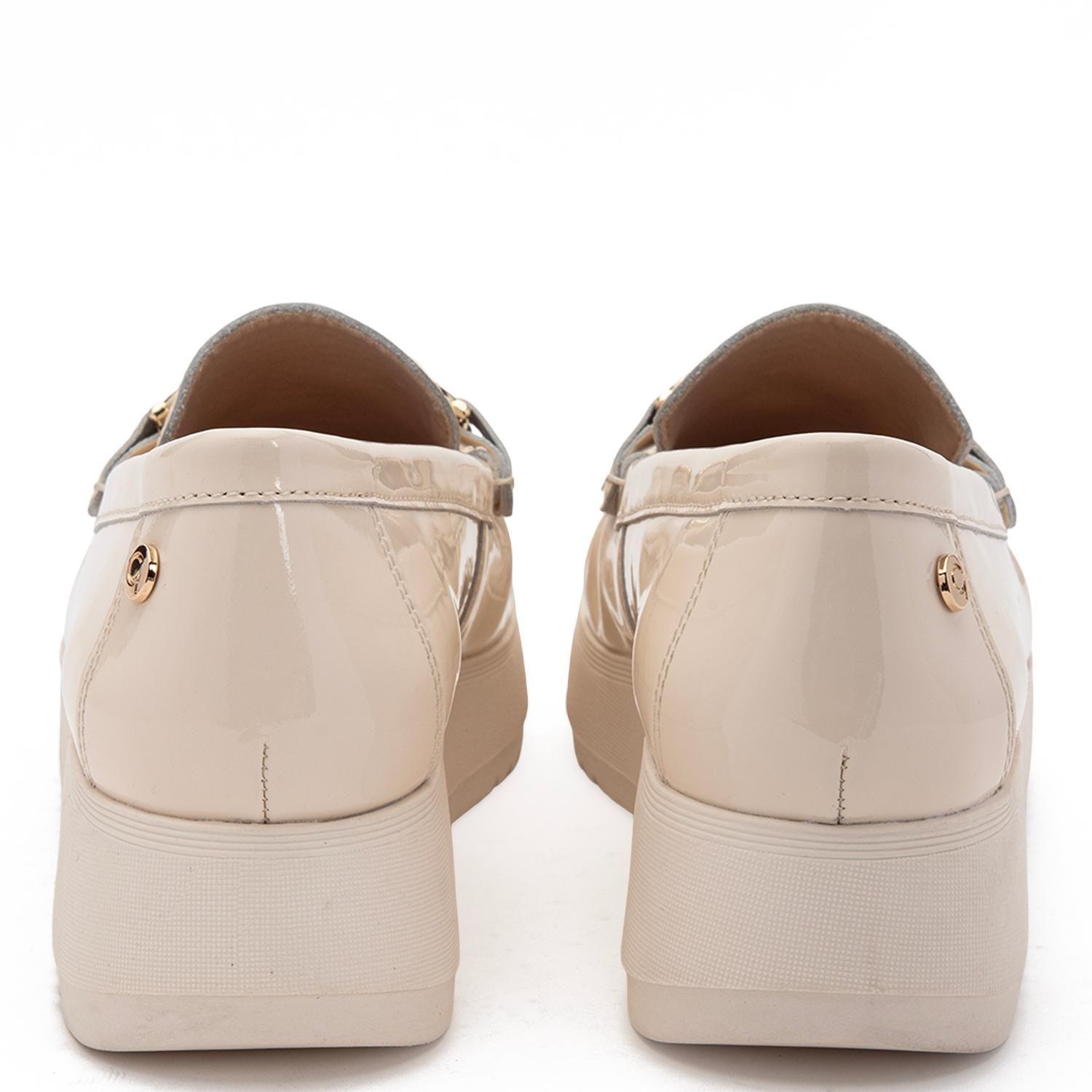 Mocasin de cuero mujer Gacel crudo Lydia-4