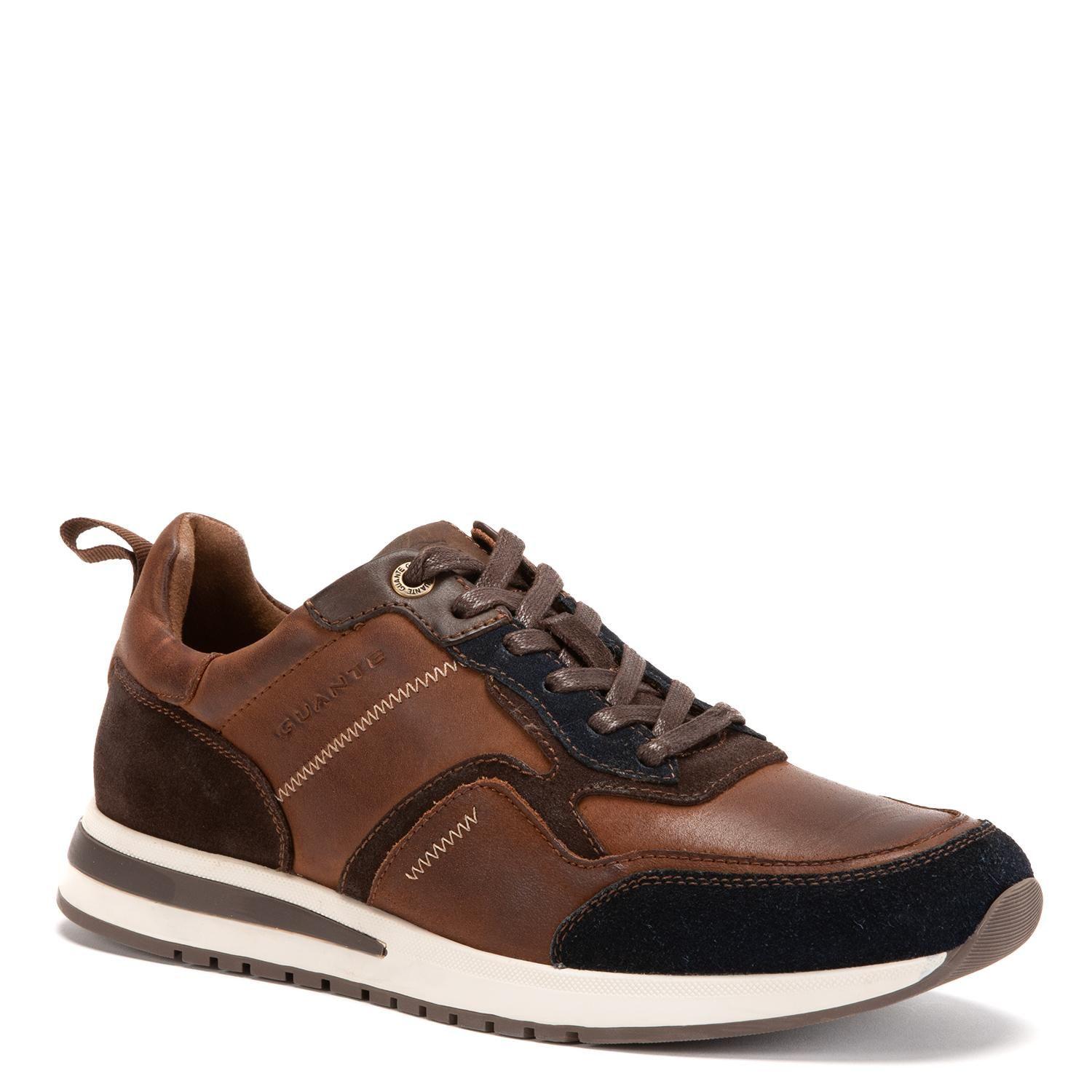 Zapatilla de cuero hombre Guante chocolate Pekin-2