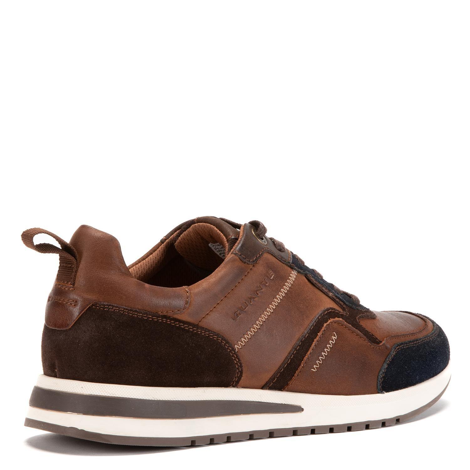 Zapatilla de cuero hombre Guante chocolate Pekin-4