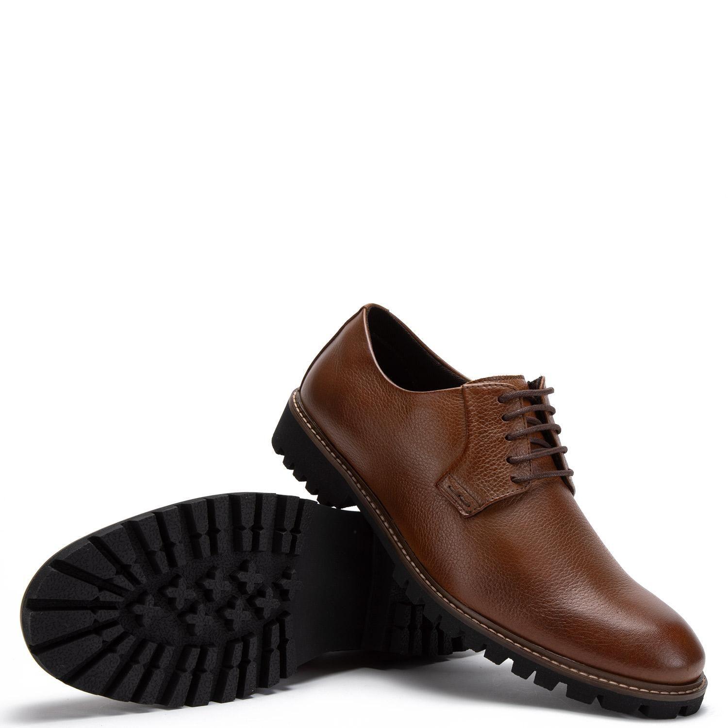 Zapato de cuero hombre Guante whisky Quebec-3