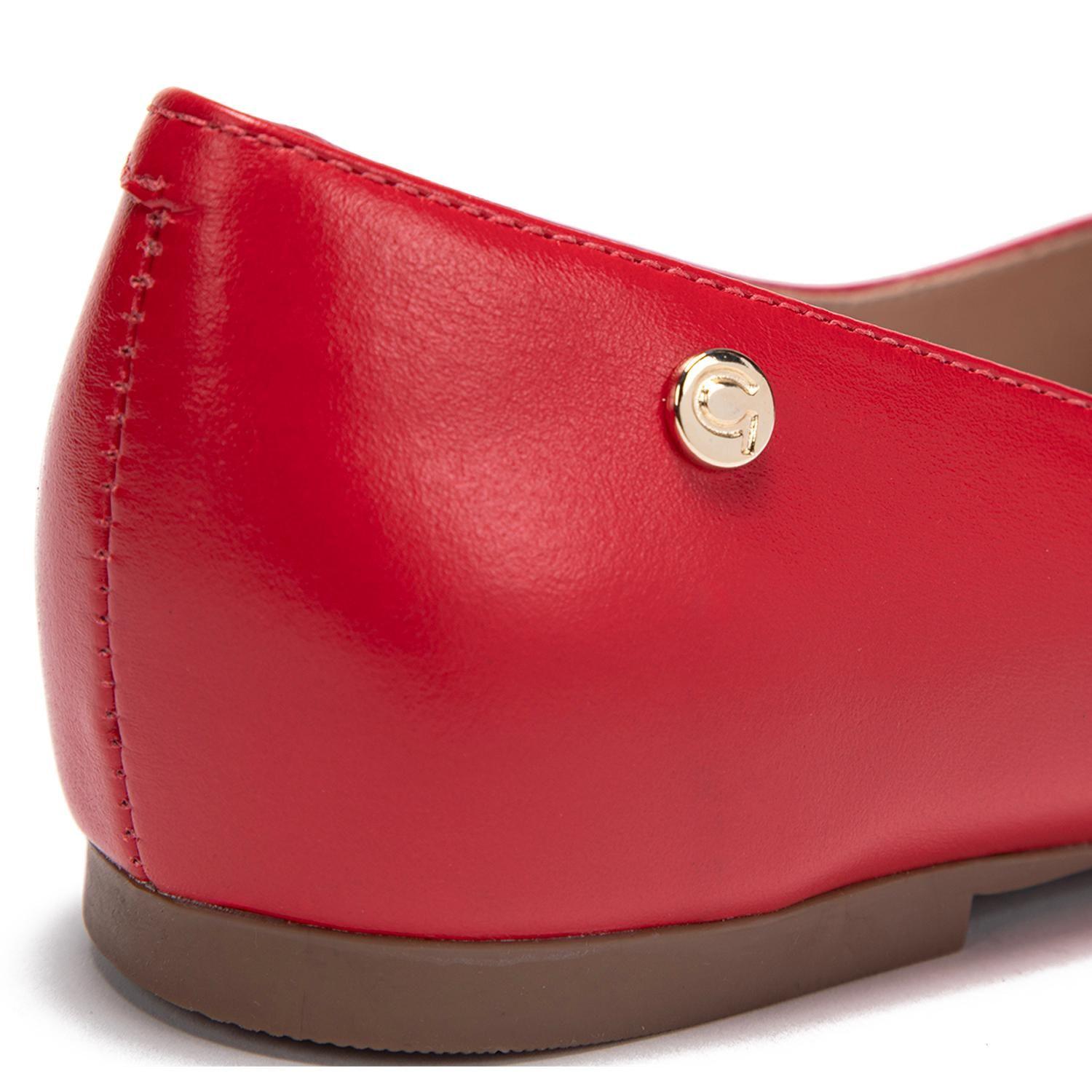 Ballerina de cuero mujer Gacel rojo Kim 0661265-6