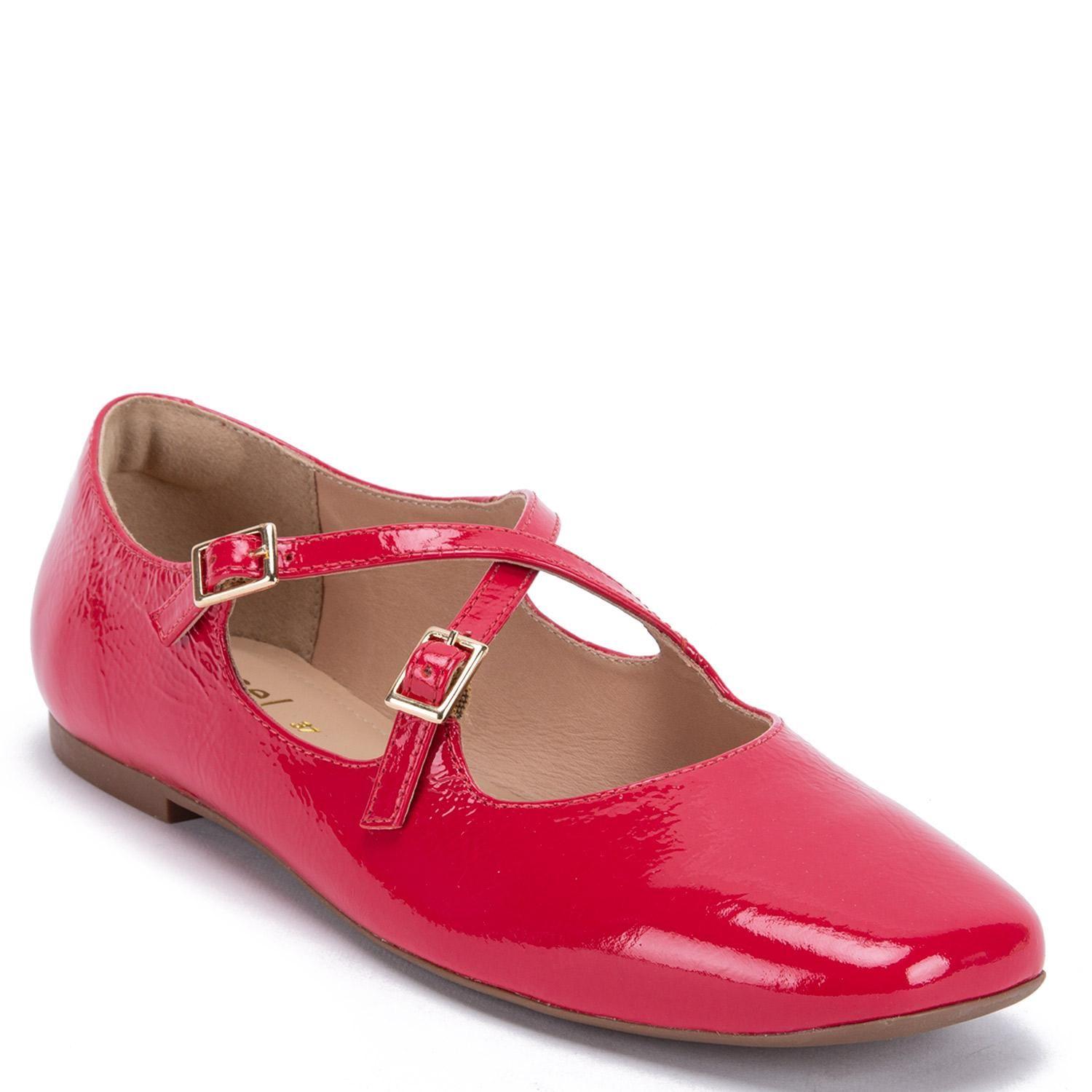 Ballerina de cuero mujer Gacel frambuesa Abi 0660296-2