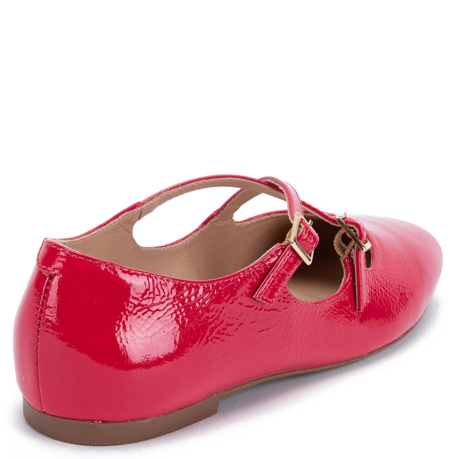 Ballerina de cuero mujer Gacel frambuesa Abi 0660296-4