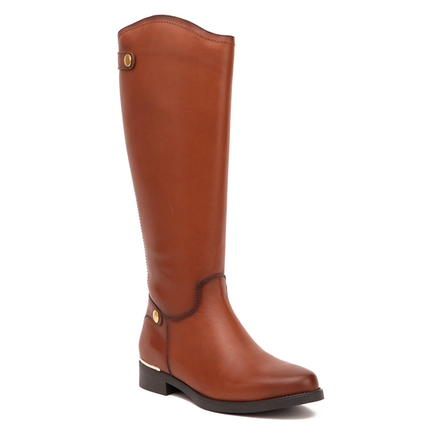Bota de cuero mujer Gacel tostado Hortencia 0660823-2