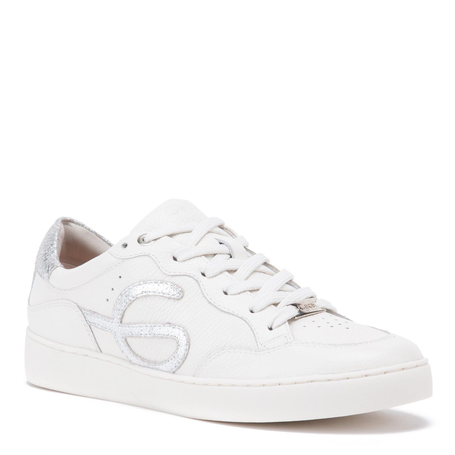 Zapatilla de cuero mujer Gacel blanco Michelle-2