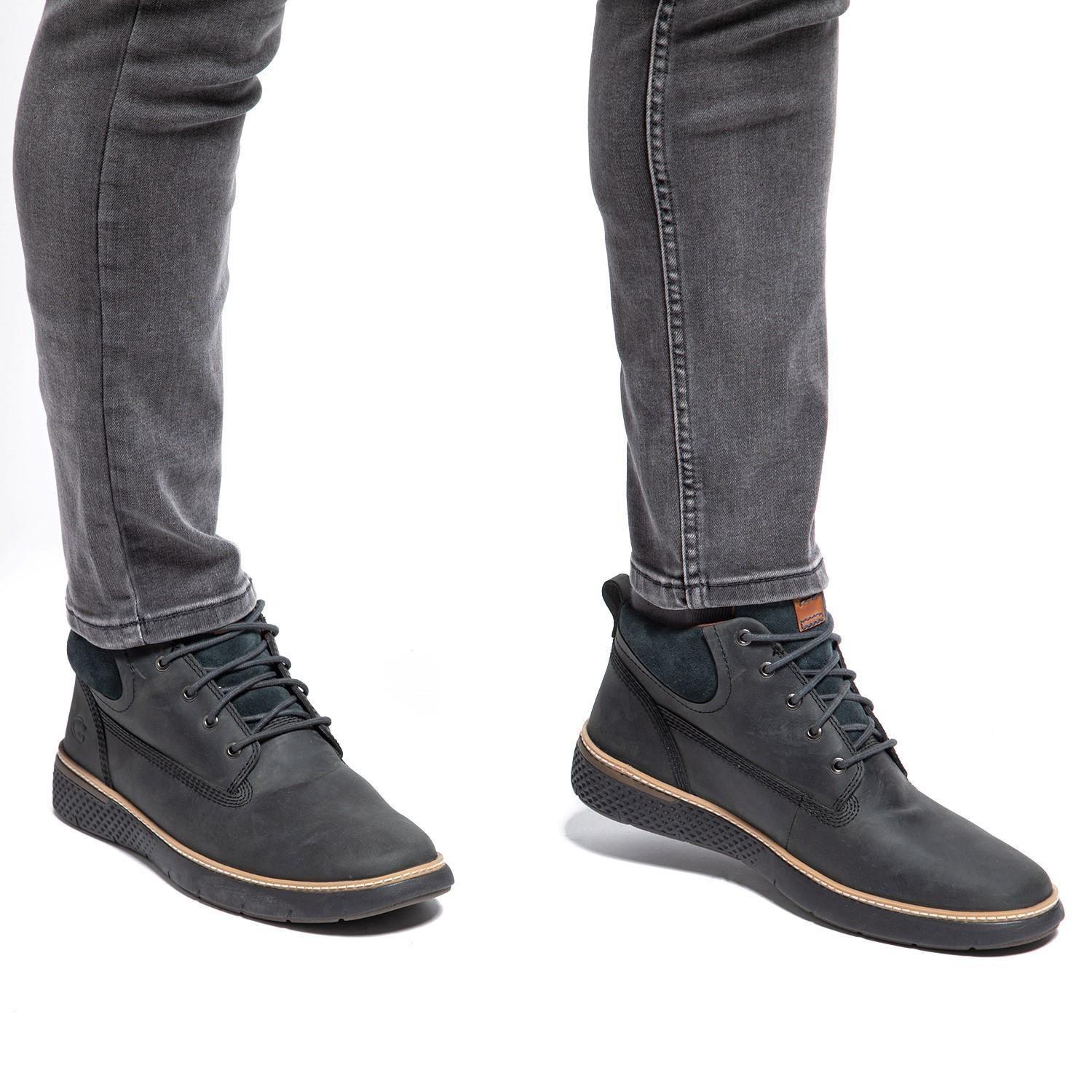 Botin de cuero hombre Guante Negro Colorado-1