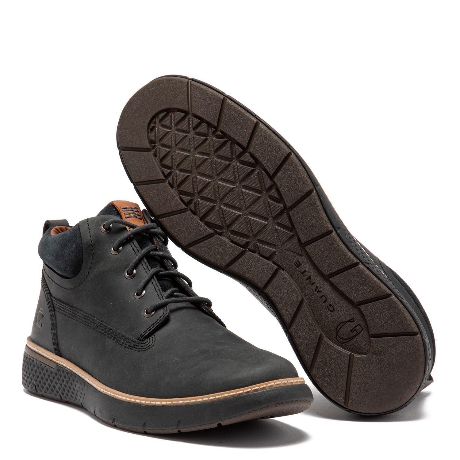 Botin de cuero hombre Guante Negro Colorado-3