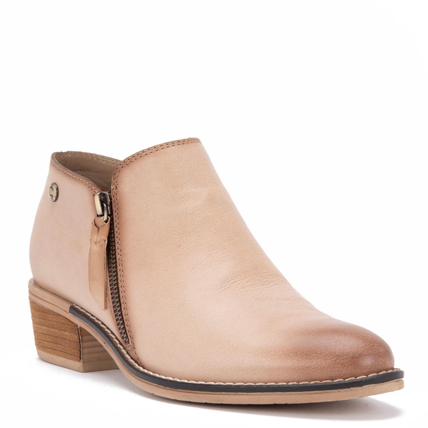 Botin de cuero mujer Gacel arena Gina 0659916-4