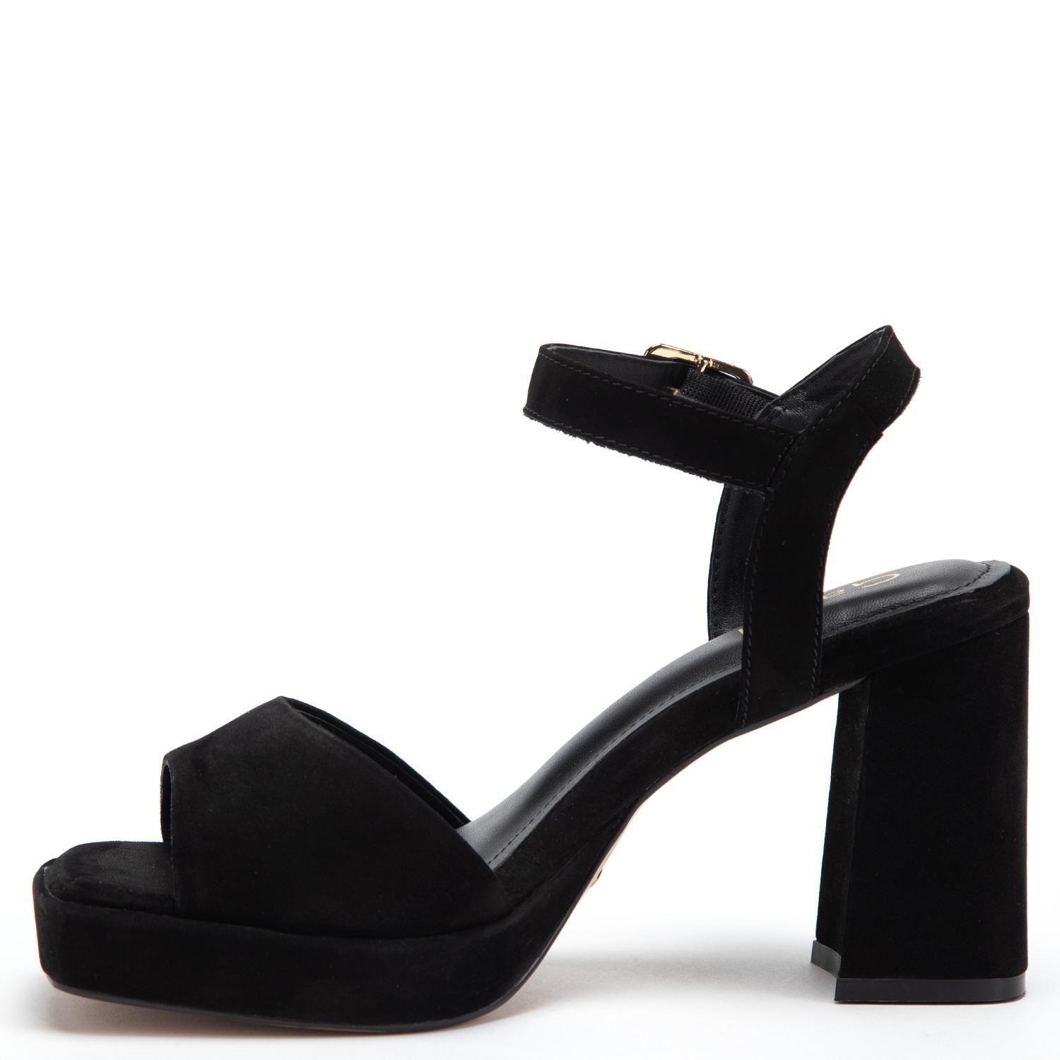 Sandalia de cuero mujer Gacel negro Mabel 0661493-2