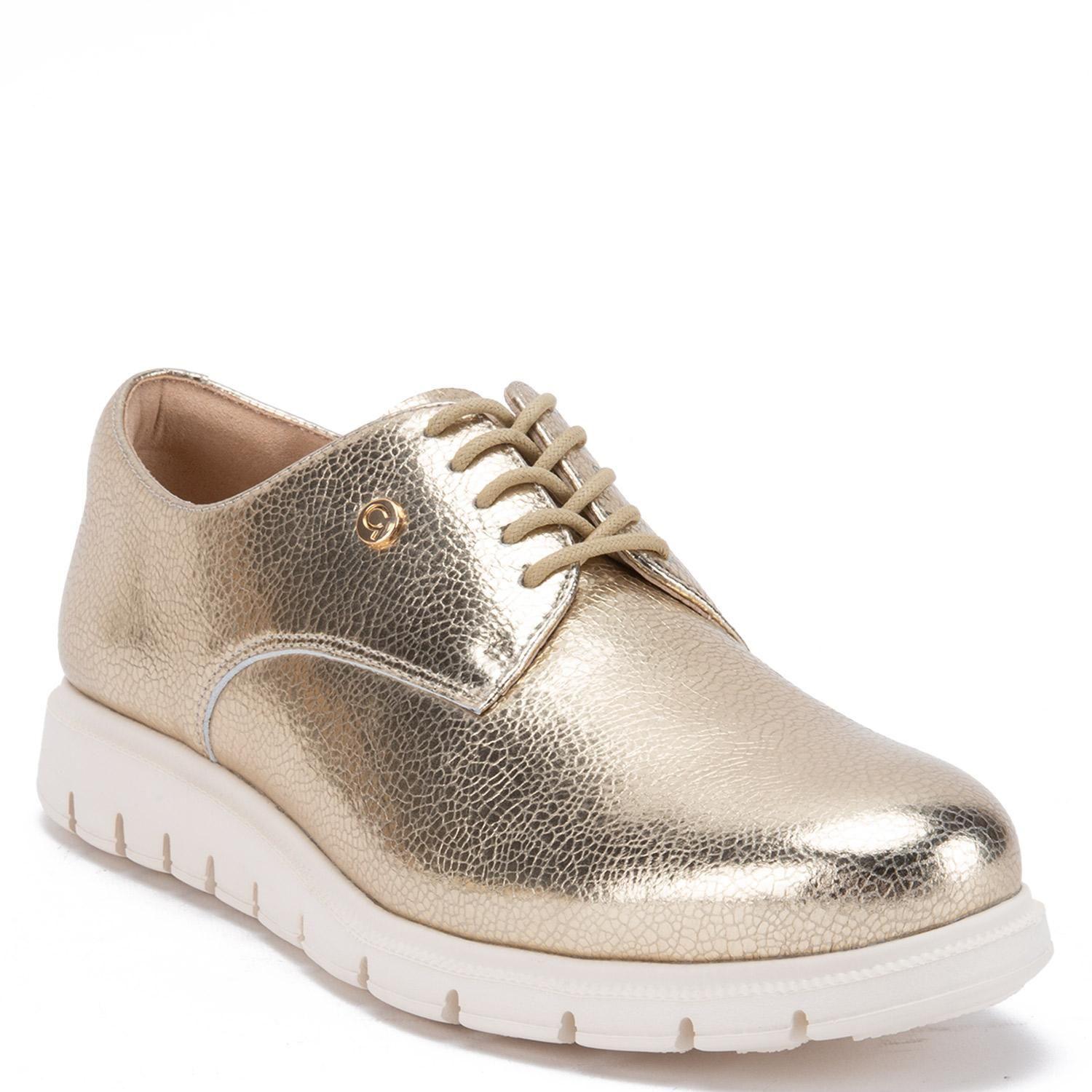 Zapato de cuero mujer Gacel dorado Itati-2