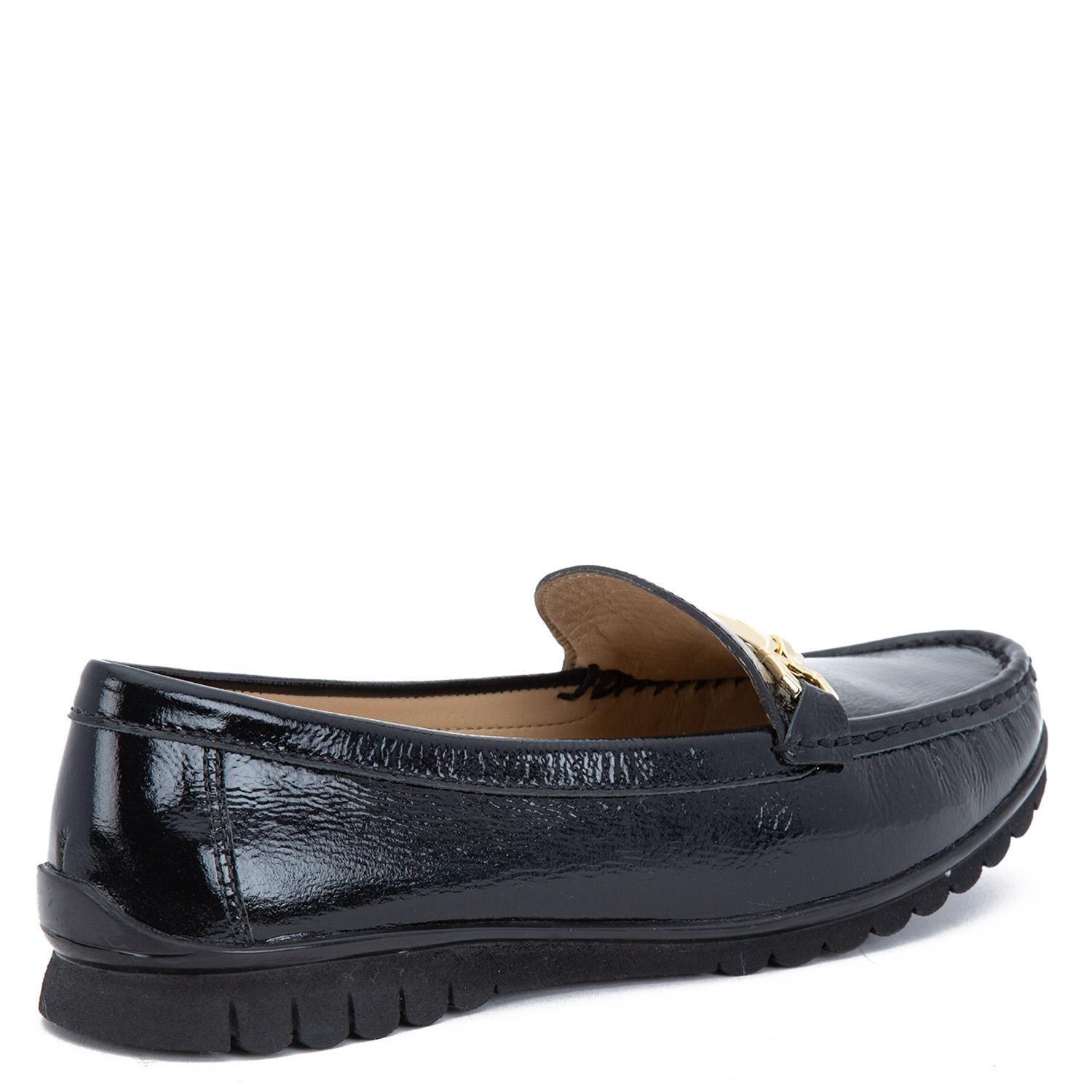 Mocasin de cuero mujer Gacel negro Trini 0660191-3
