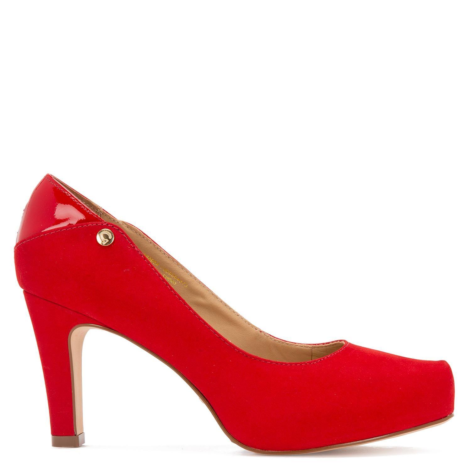 Zapato de cuero mujer Gacel rojo Katerina 0659953-0