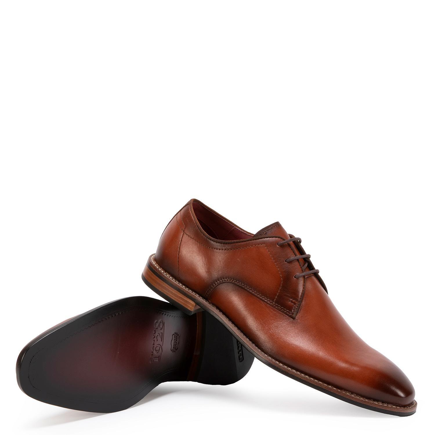 Zapato de cuero hombre Guante Brandy Suela 0035556-3