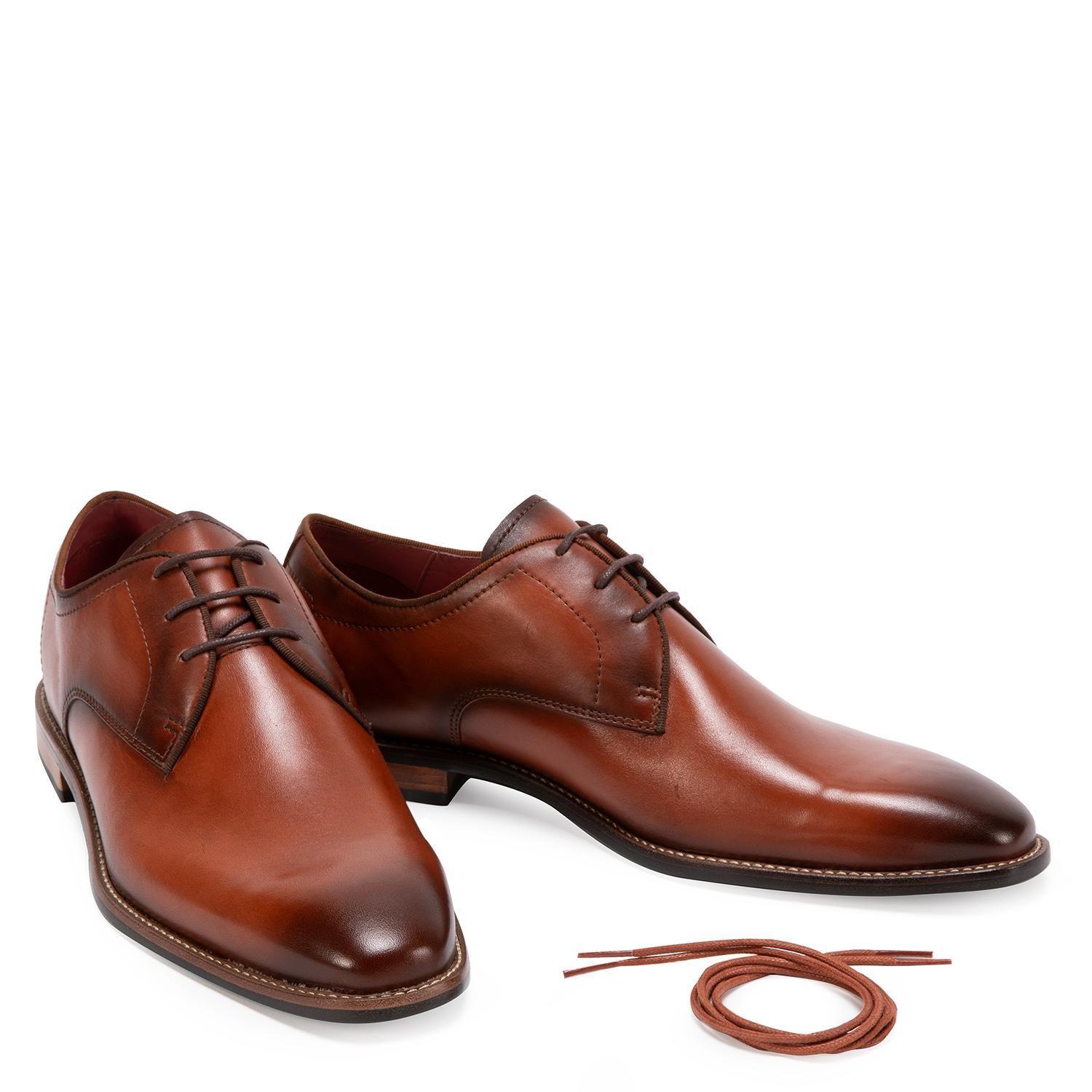 Zapato de cuero hombre Guante Brandy Suela 0035556-4