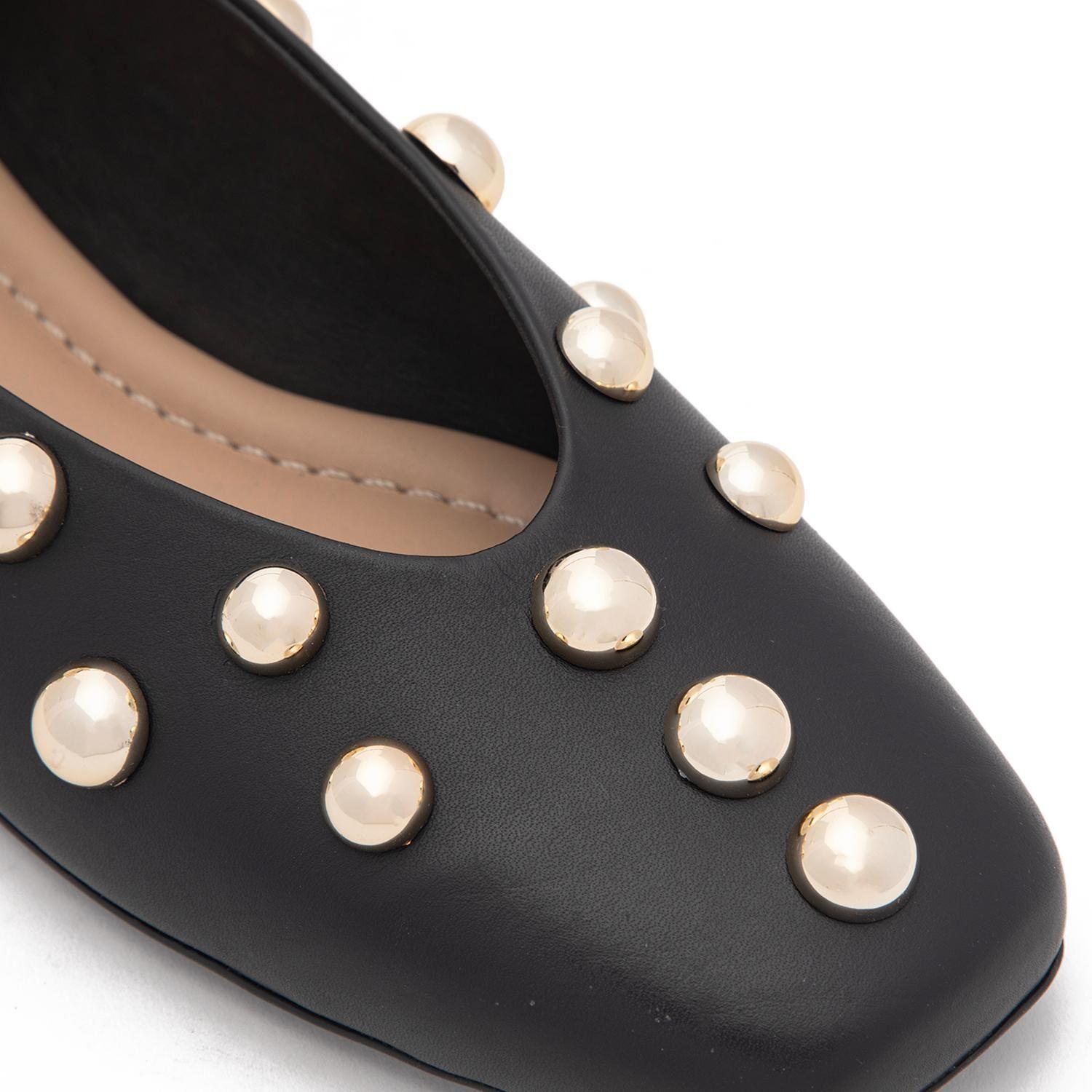 Ballerina de cuero mujer Gacel negro Abi-5