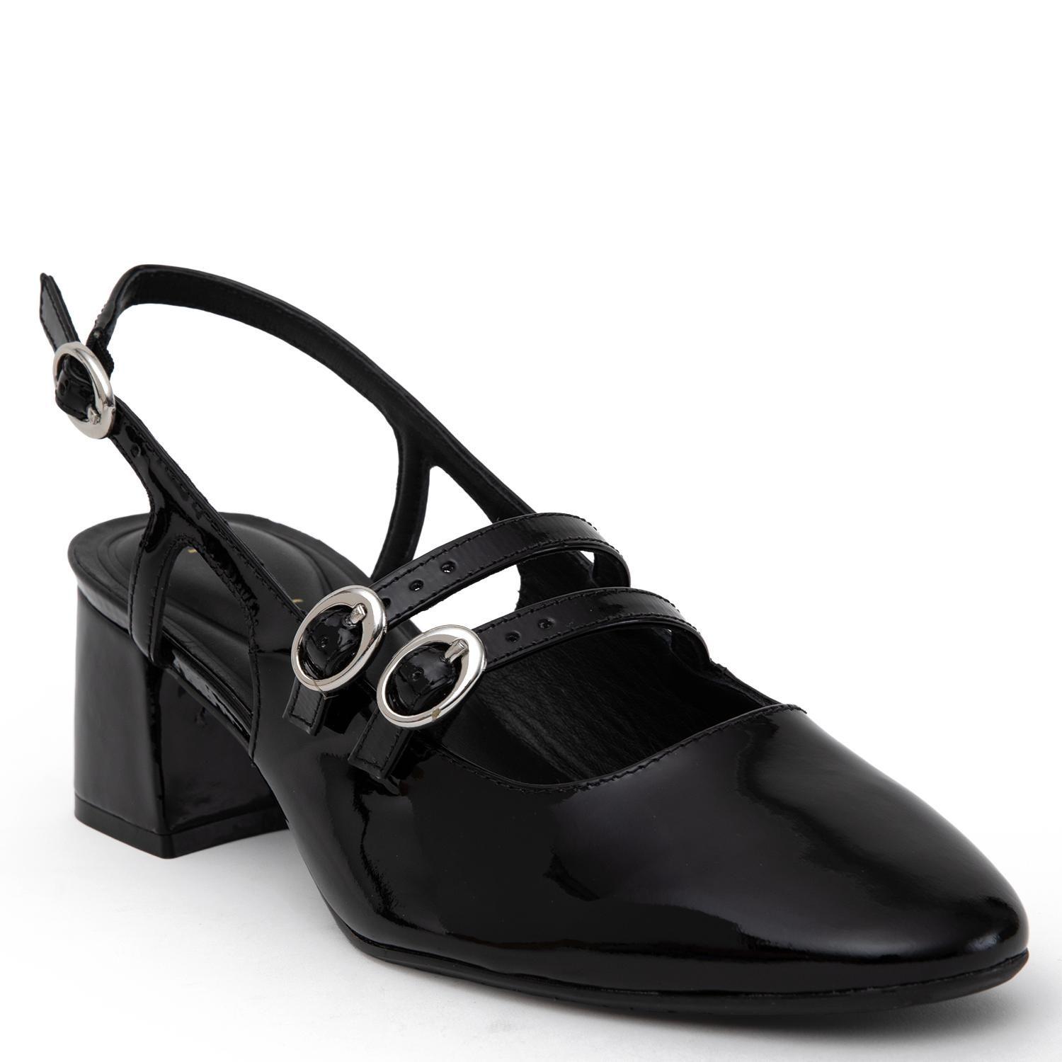 Zapato de cuero mujer Gacel negro Vivienne 0661046-2
