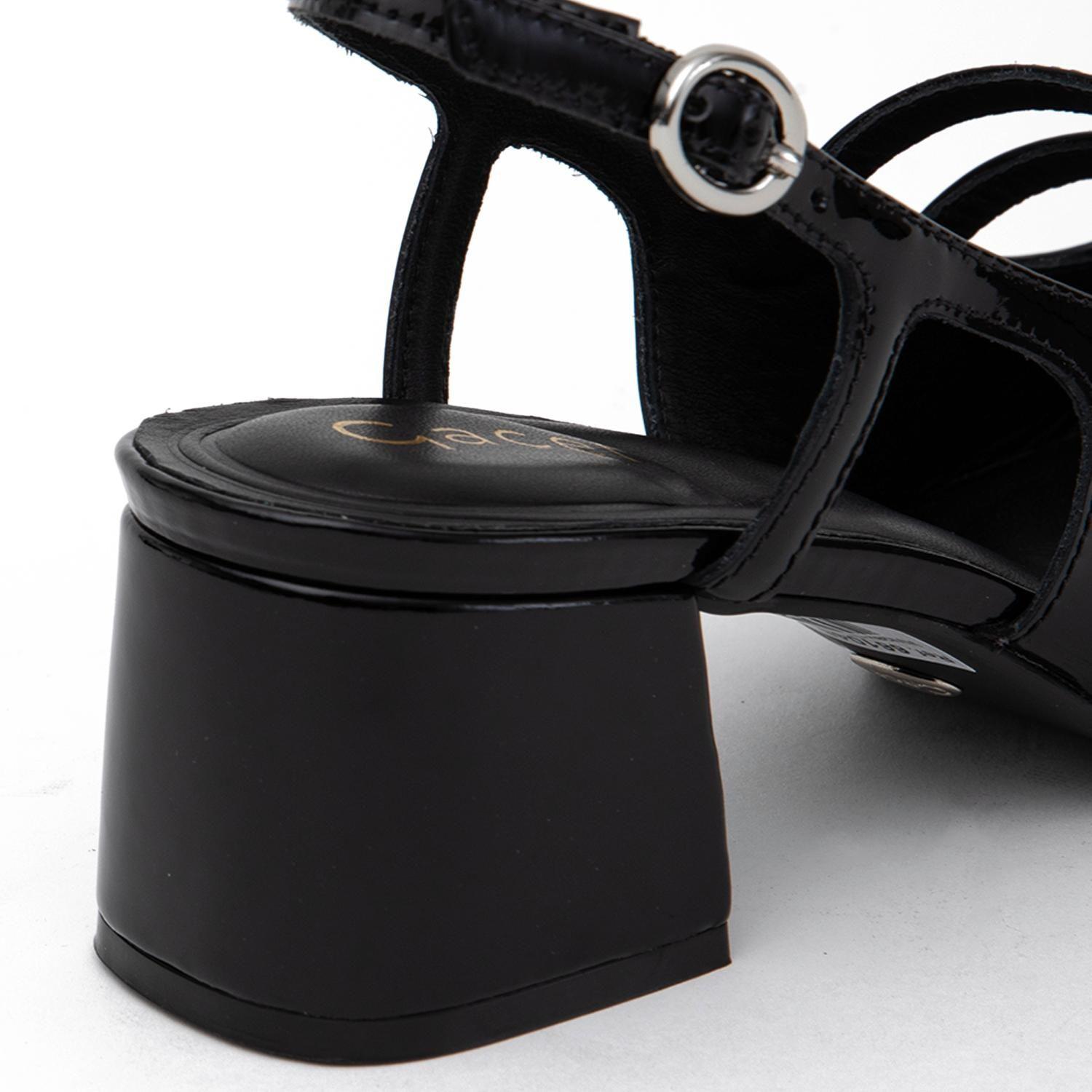 Zapato de cuero mujer Gacel negro Vivienne 0661046-3