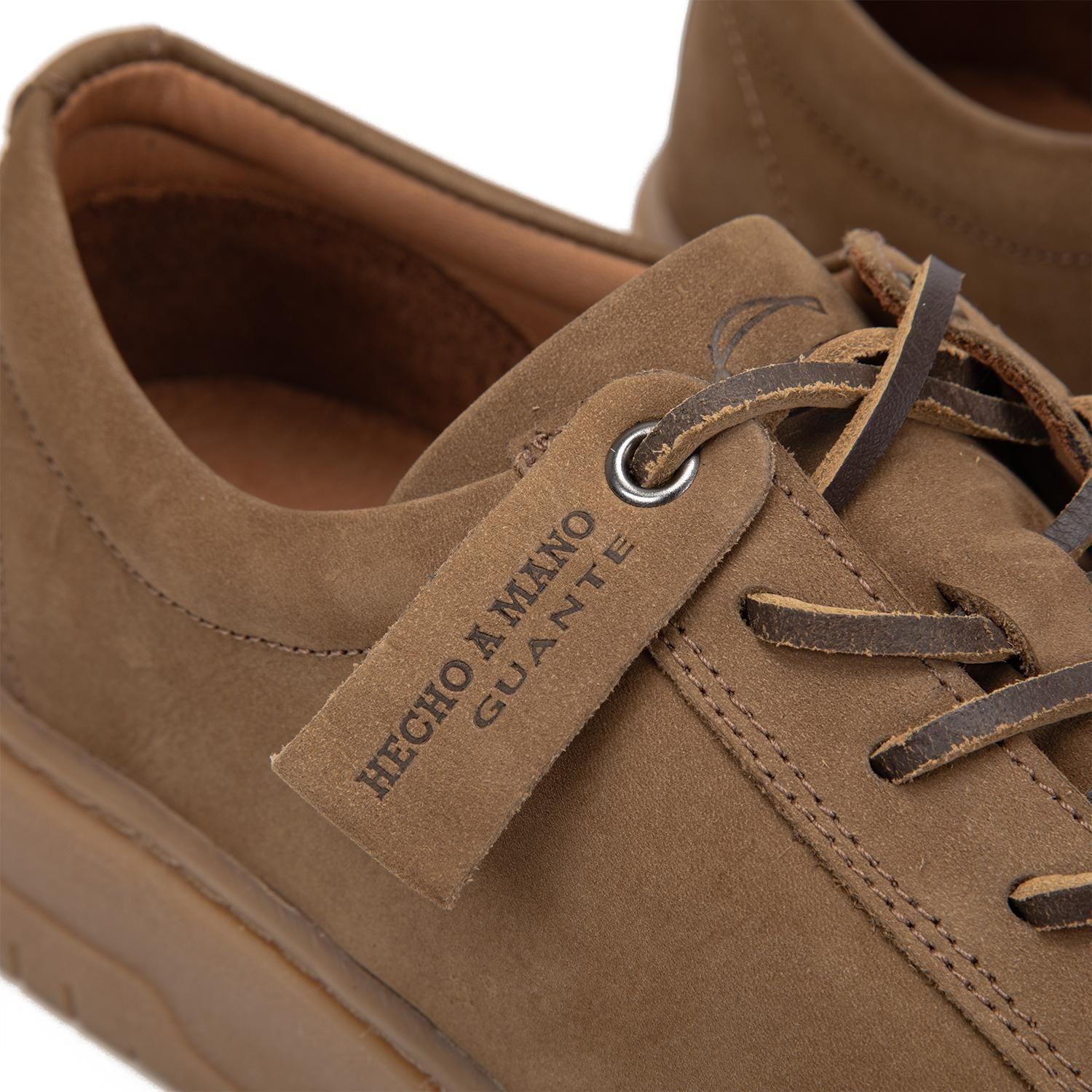 Zapatilla de cuero hombre Guante camel Hong Kong 0036532-5