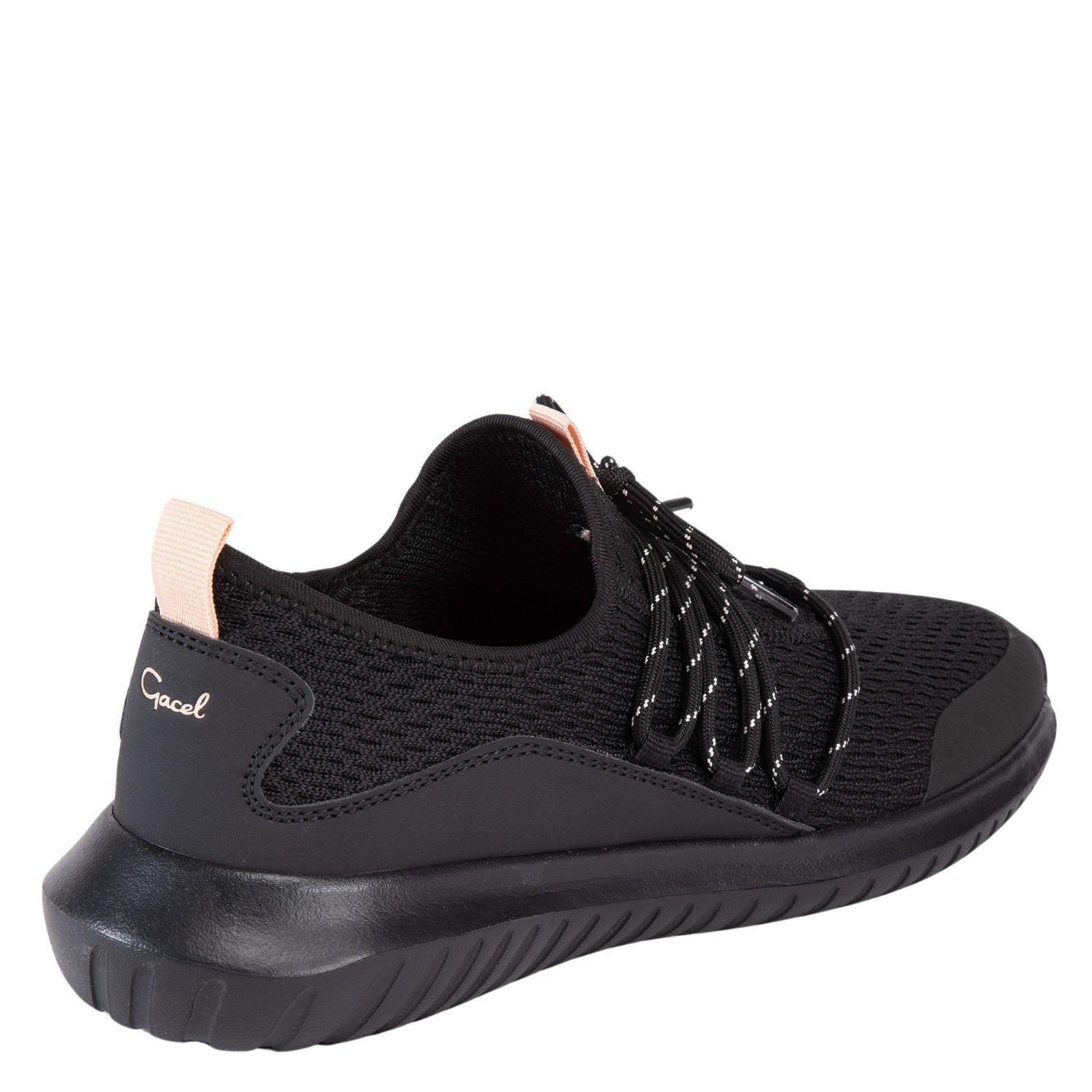 Zapatilla mujer Gacel negro Rachel 0658655-4