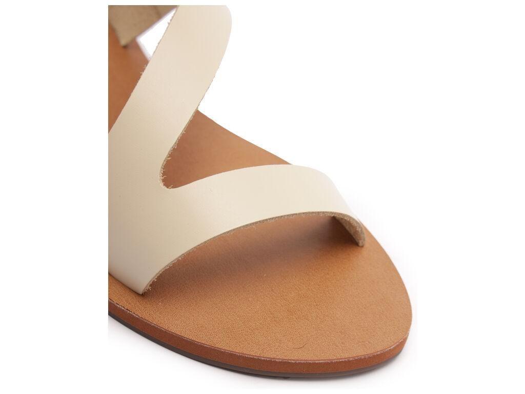 Sandalia de cuero mujer Anacapri blanco Alba C3001403040007-4