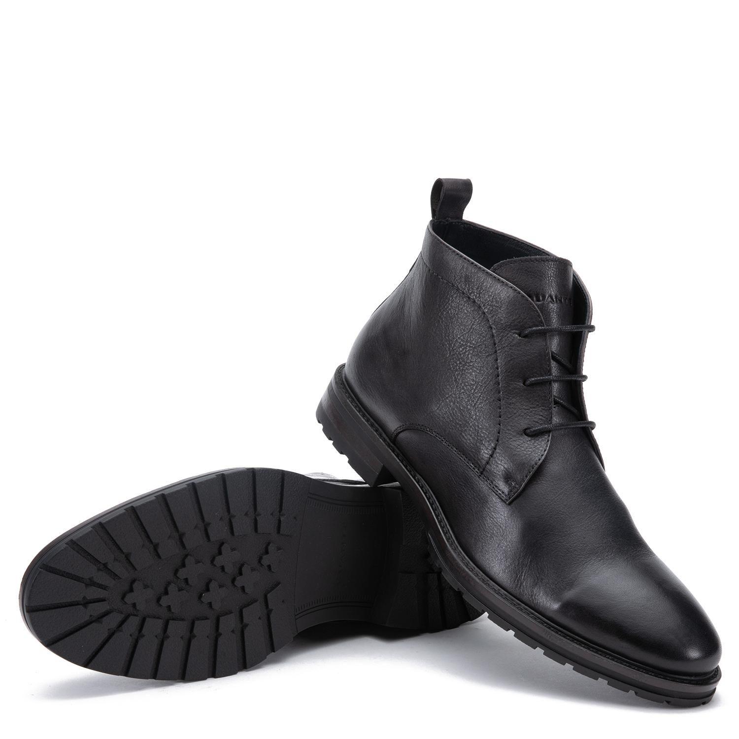 Botin de cuero hombre Guante grafito Soller-3