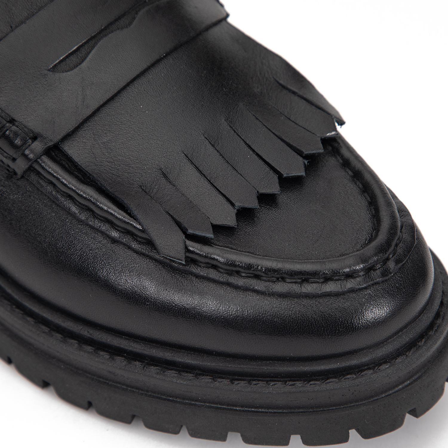 Mocasin de cuero mujer Gacel negro Timothy 0661454-5