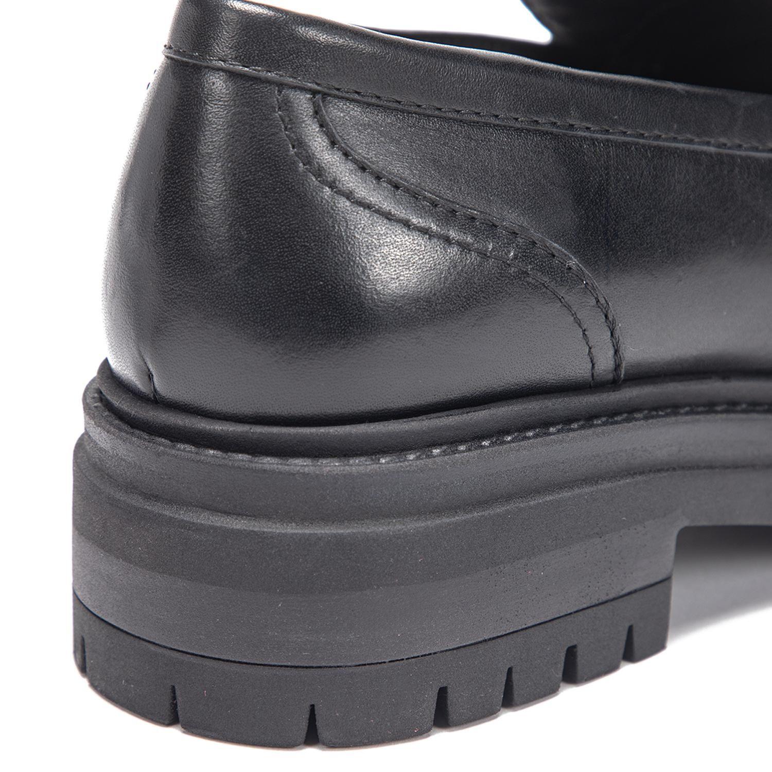 Mocasin de cuero mujer Gacel negro Timothy 0661454-6