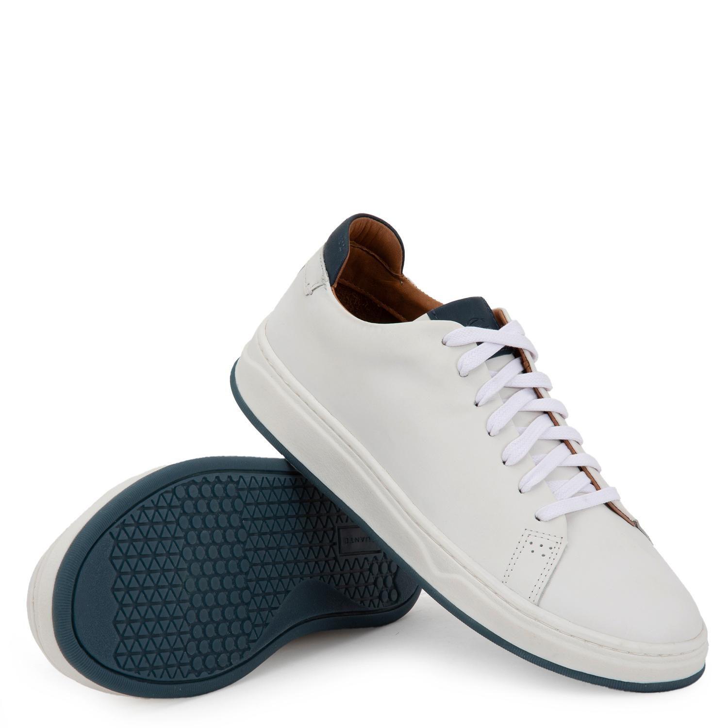 Zapatilla de cuero hombre Guante blanco Hamilton-2