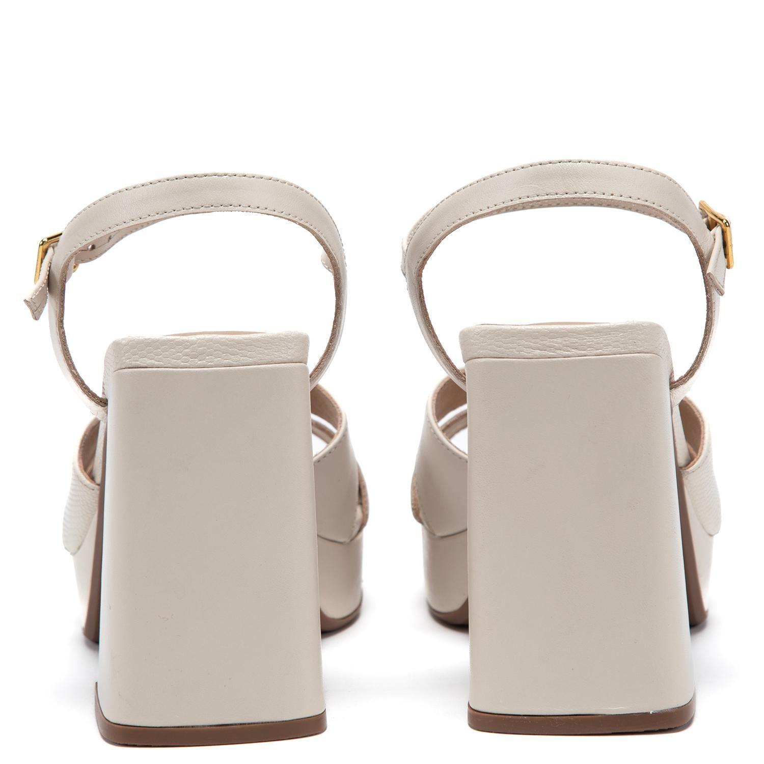 Sandalia de cuero mujer Gacel crudo Athena-4