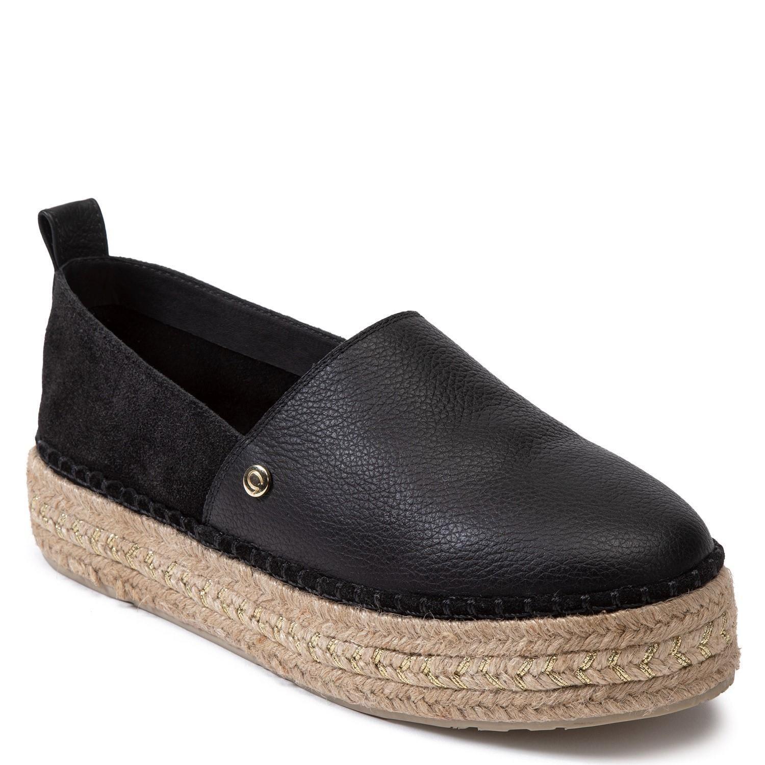 Alpargata de cuero mujer Gacel Negro Maira 0659022-2