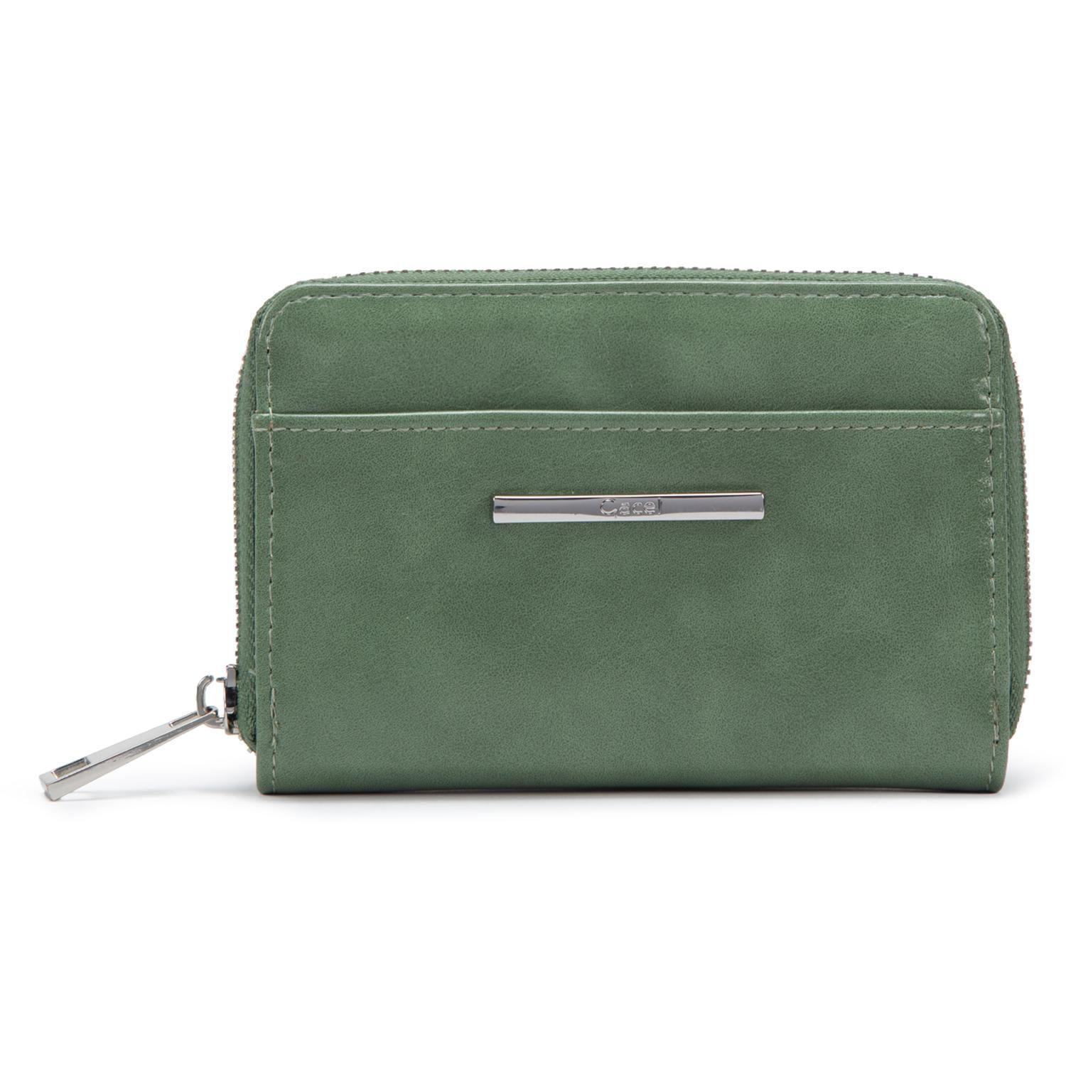 Billetera mujer Gacel verde mediana-0