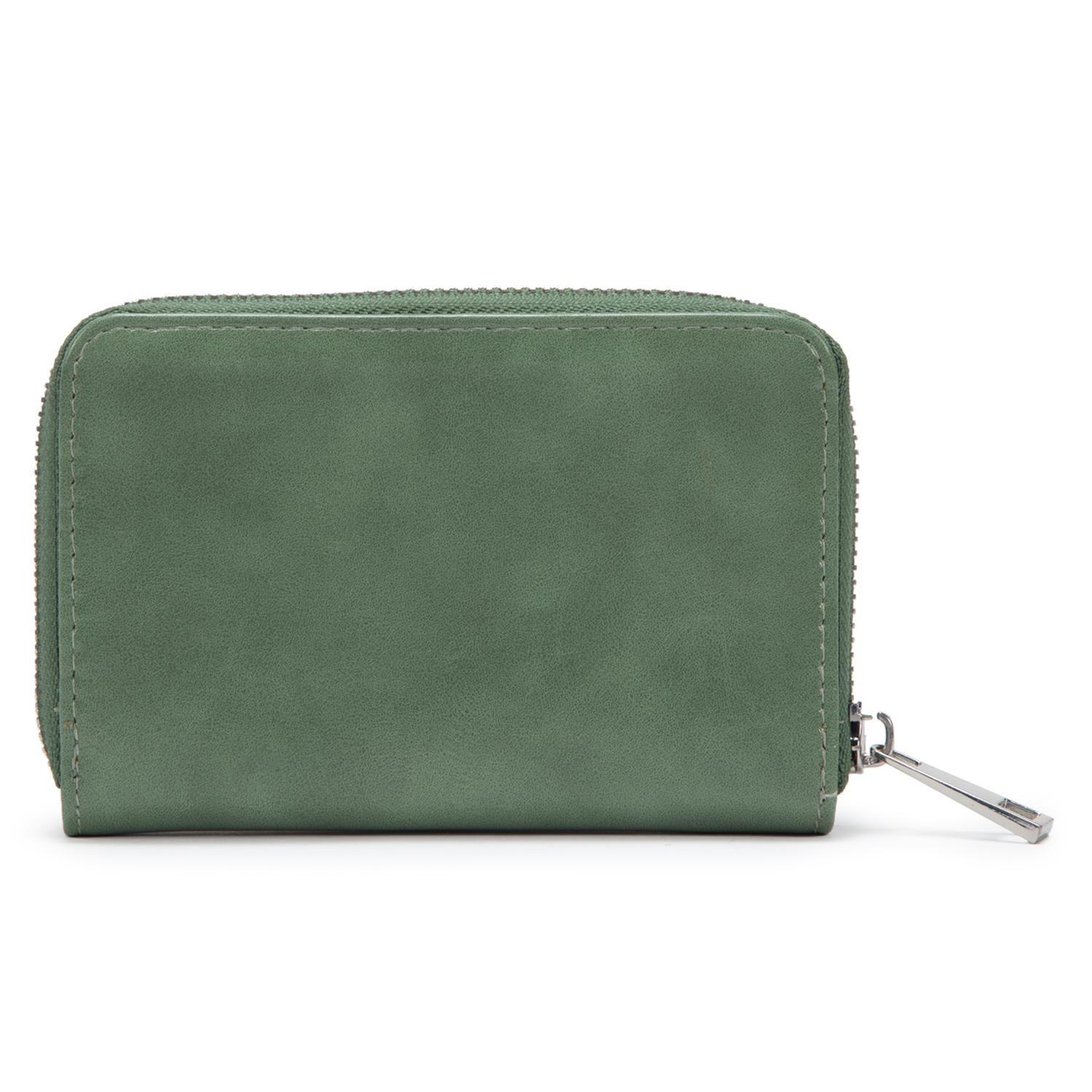 Billetera mujer Gacel verde mediana-1