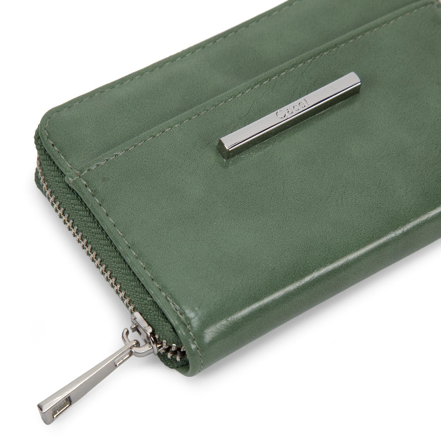 Billetera mujer Gacel verde mediana-2