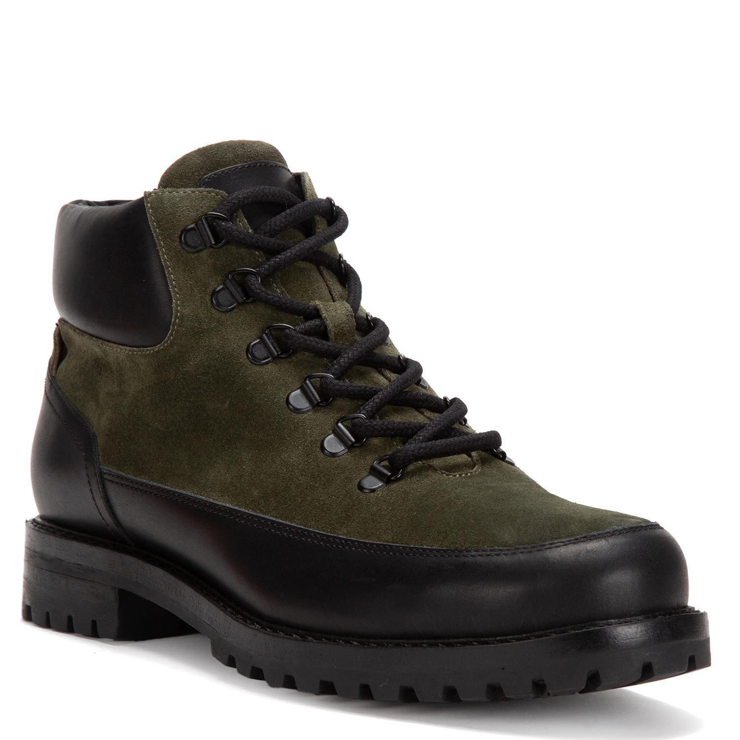Botin de cuero hombre Guante negro Estocolmo-2