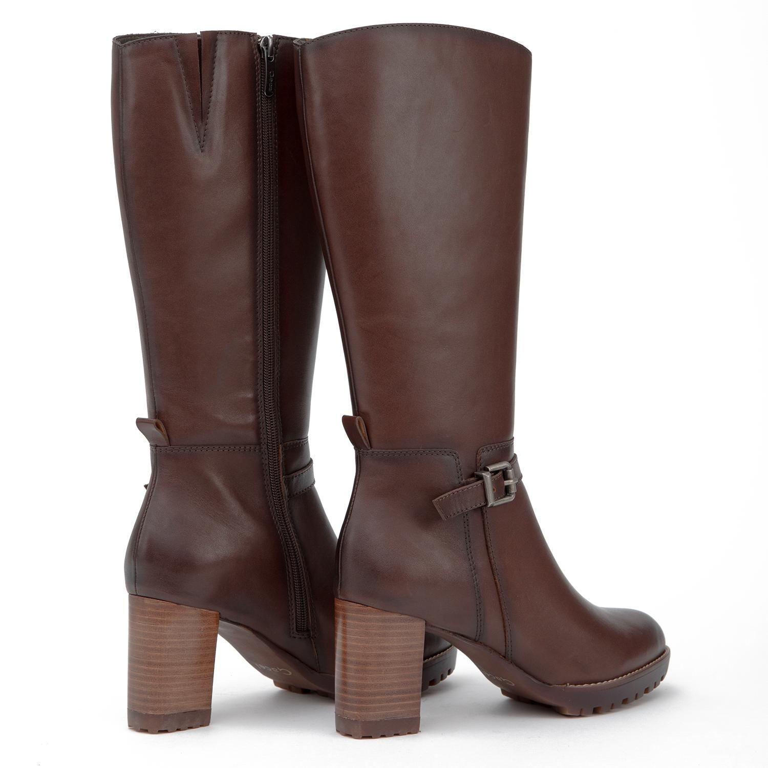 Bota de cuero mujer Gacel marron Rocio 0660992-4