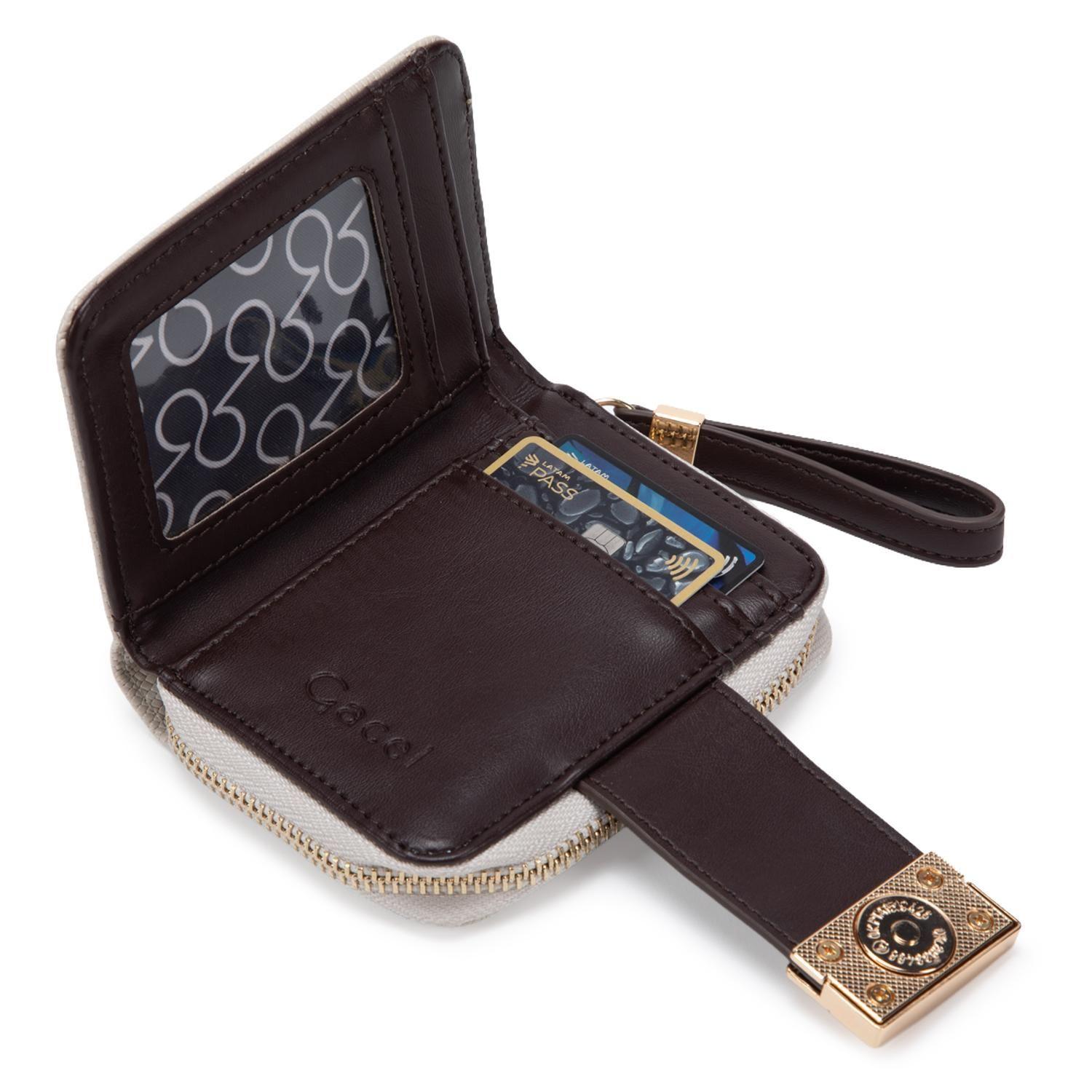 Billetera mujer Gacel off white pequeña-3