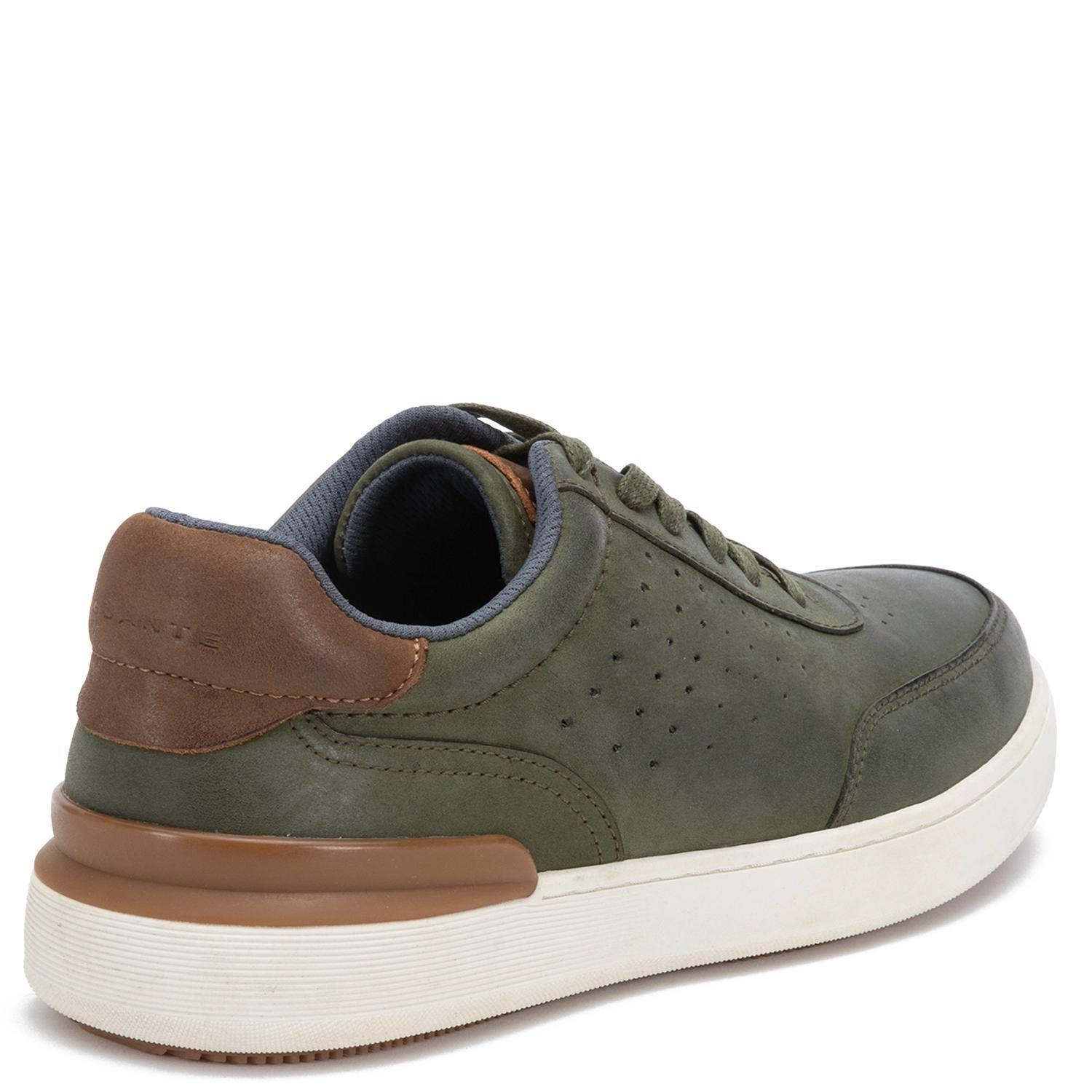 Zapatilla de cuero hombre Guante olivo Noto-4