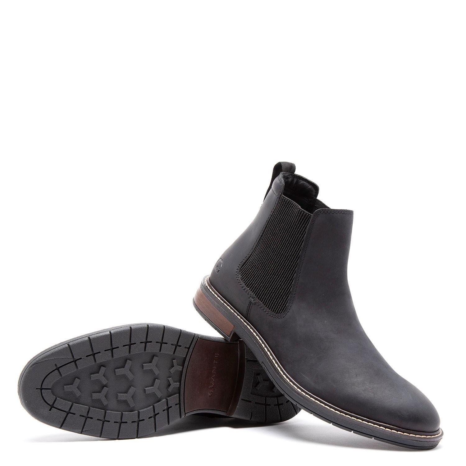 Botin de cuero hombre Guante negro Casper-3