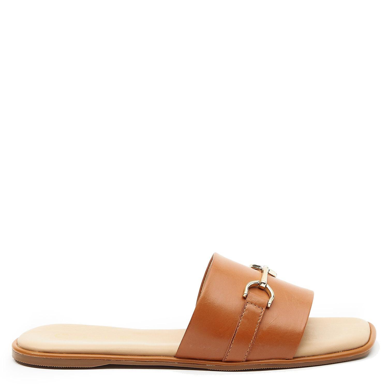 Sandalia de cuero mujer Gacel Camel Odeth-0