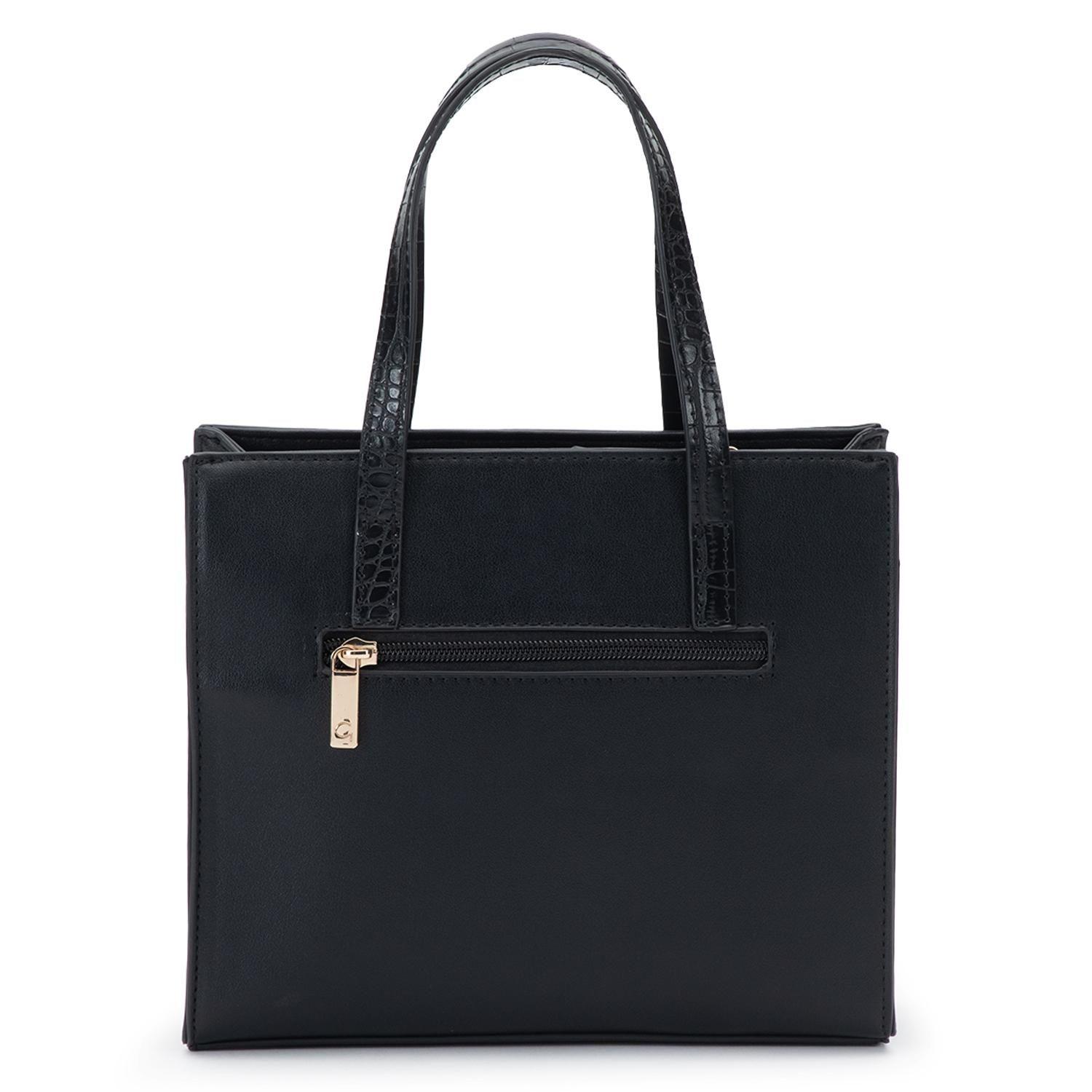 Cartera mujer Gacel negro dos asas pequeña-3