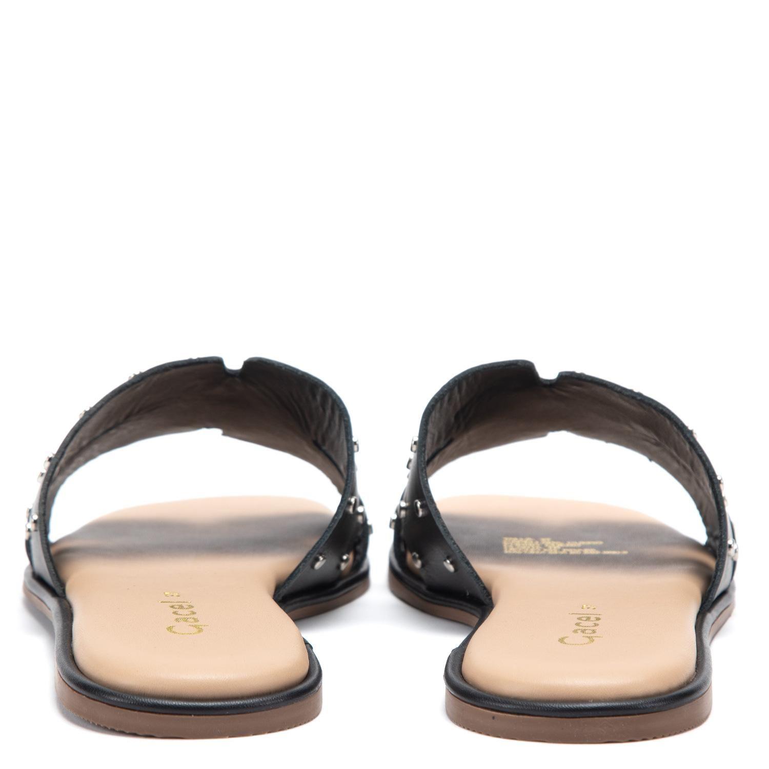 Sandalia de cuero mujer Gacel negro Odeth 0661353-4
