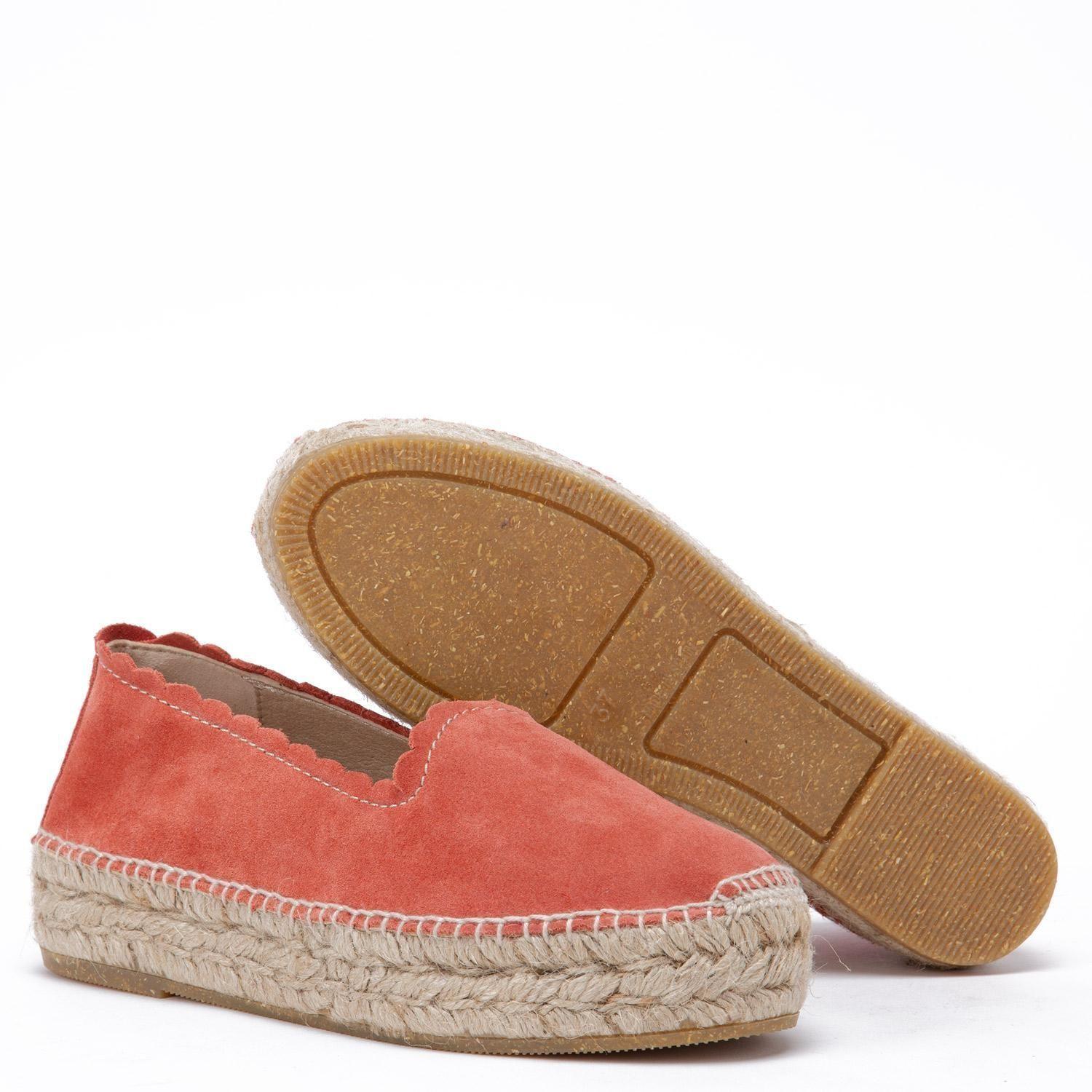 Alpargata de cuero mujer Gacel Coral Mayra 0660494-3
