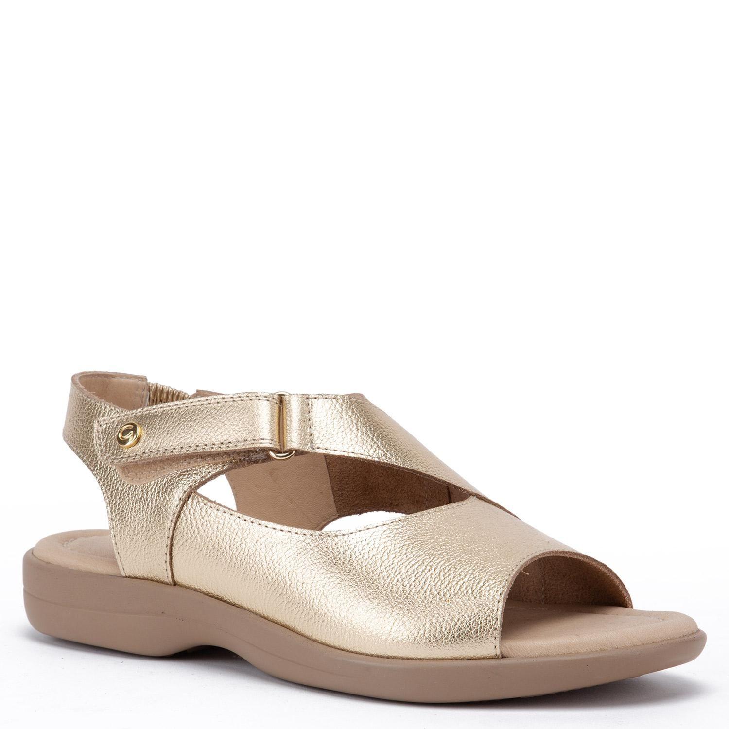 Sandalia de cuero mujer Gacel Dorado Arely-2