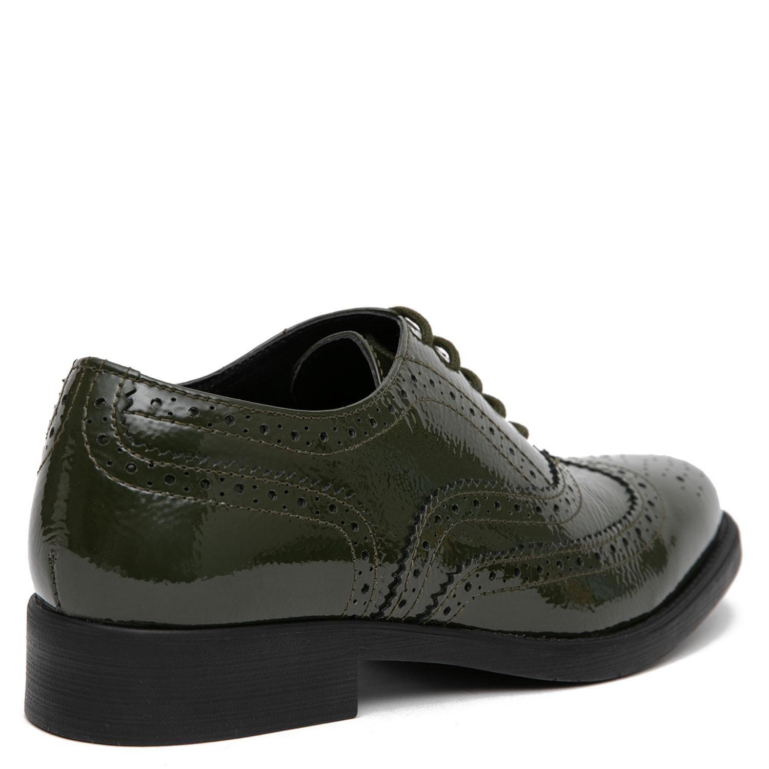 Zapato de cuero mujer Gacel verde Hortencia-3