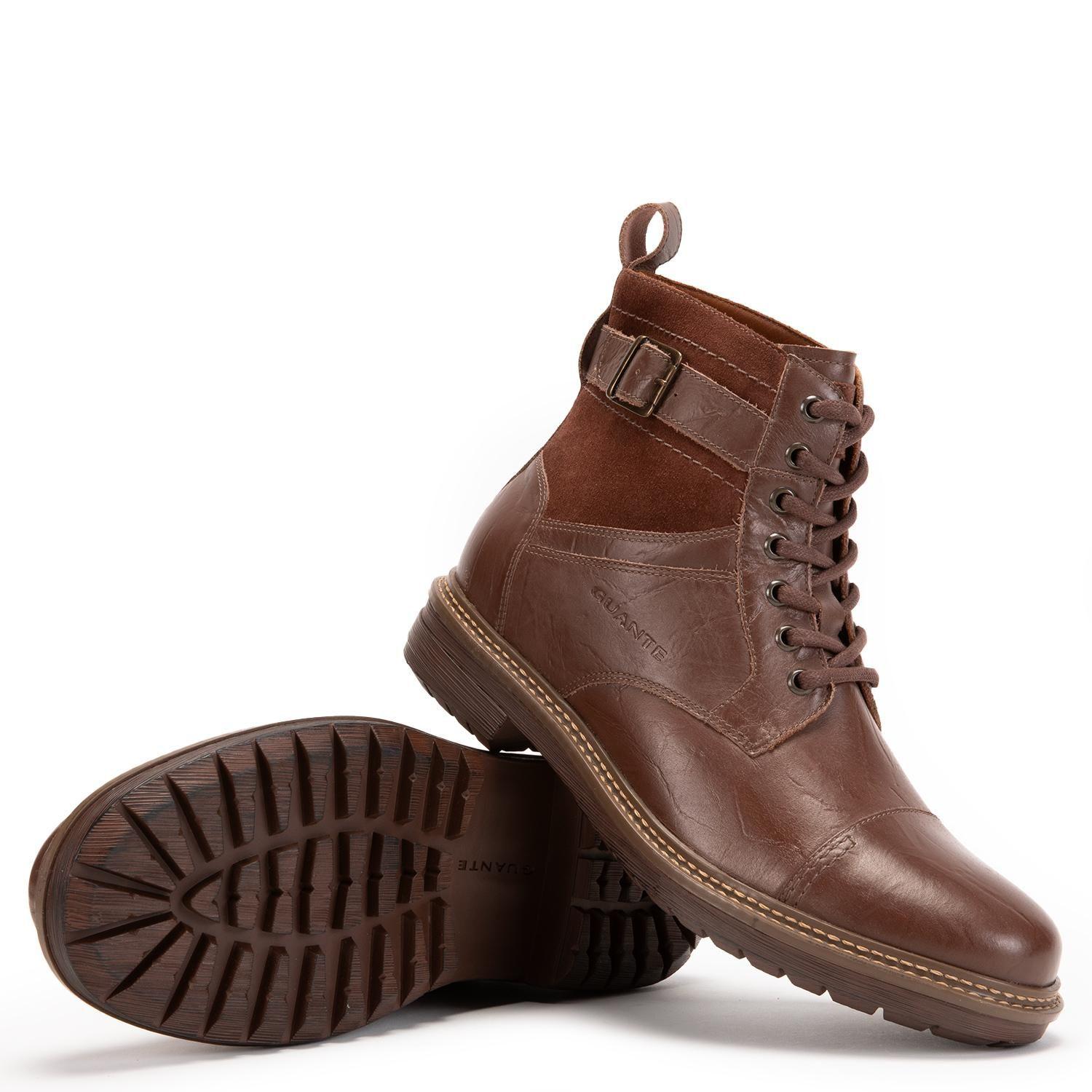 Botin de cuero hombre Guante marron Nebraska-3