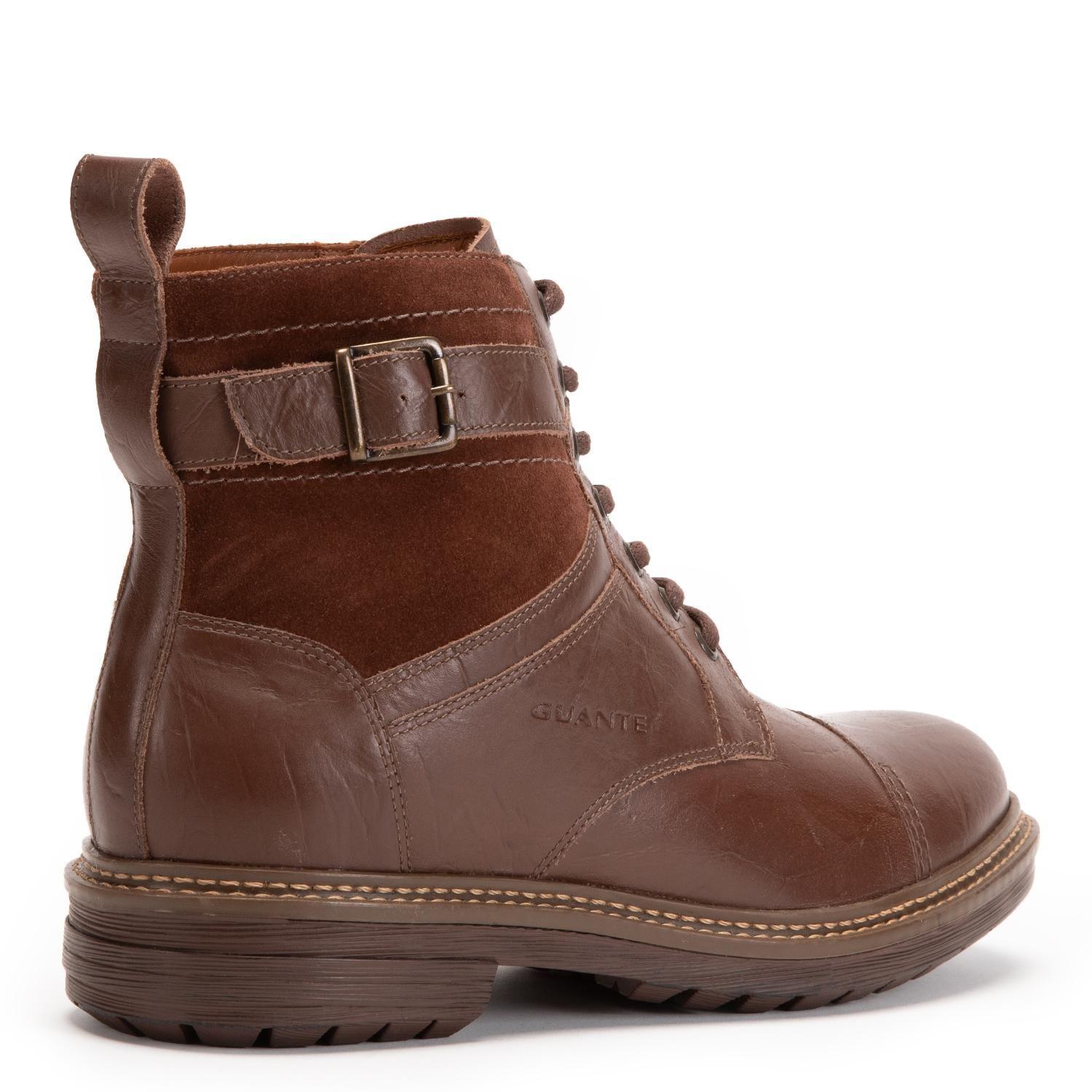 Botin de cuero hombre Guante marron Nebraska-4