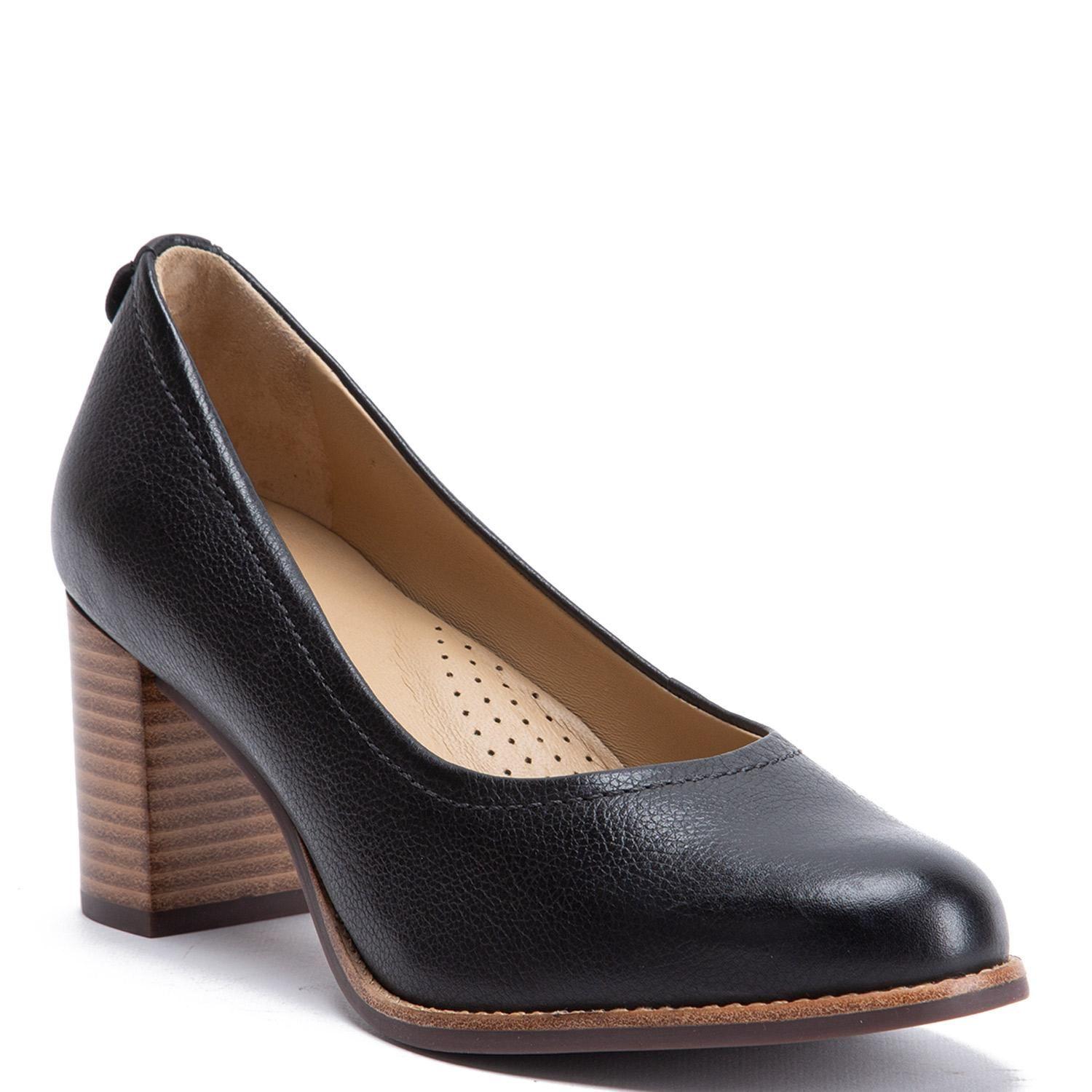 Zapato de cuero mujer Gacel negro Elvira 0660378-2