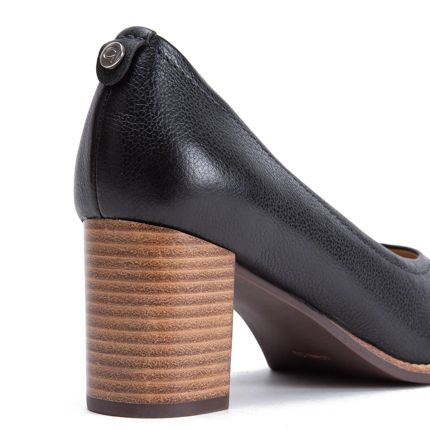 Zapato de cuero mujer Gacel negro Elvira 0660378-3