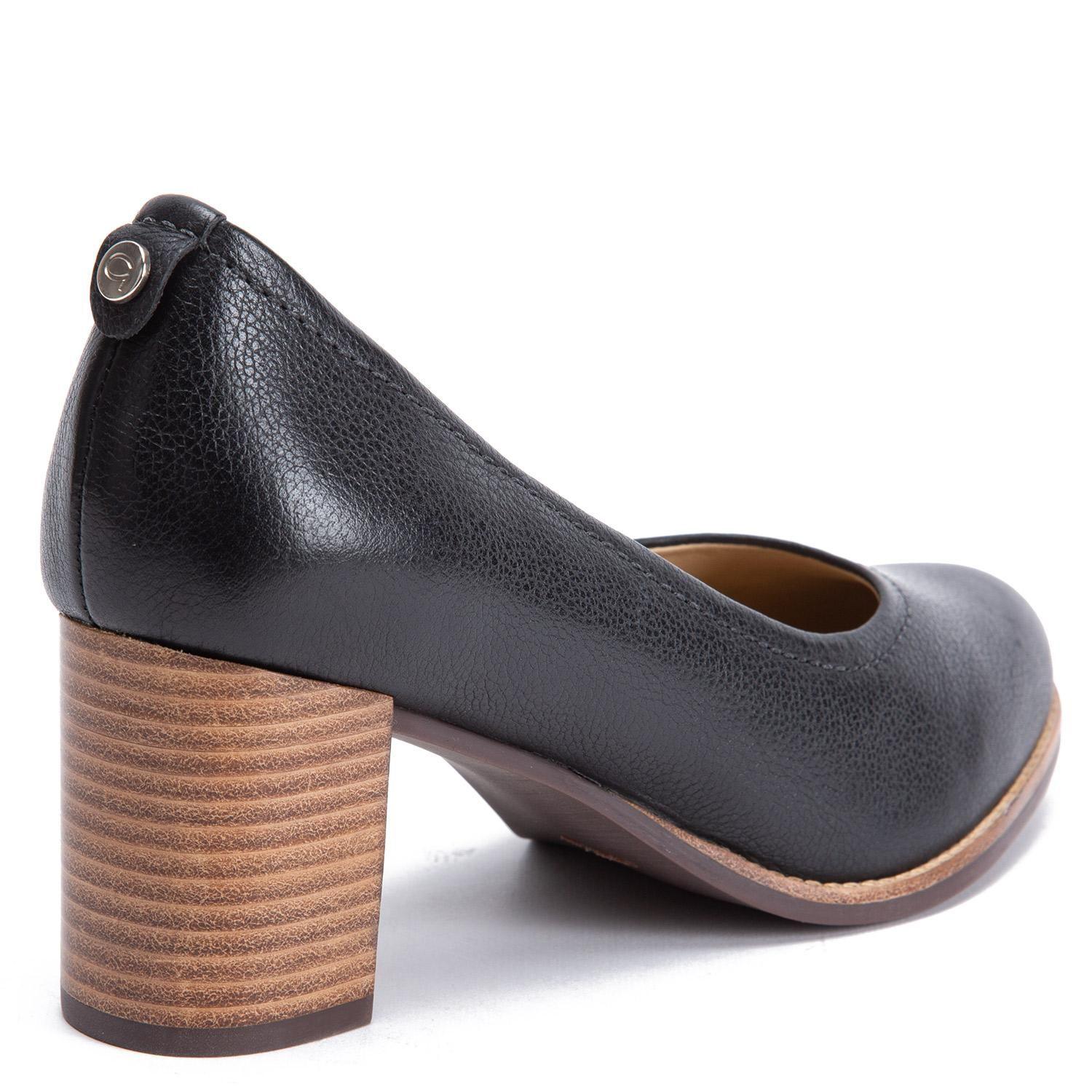 Zapato de cuero mujer Gacel negro Elvira 0660378-4